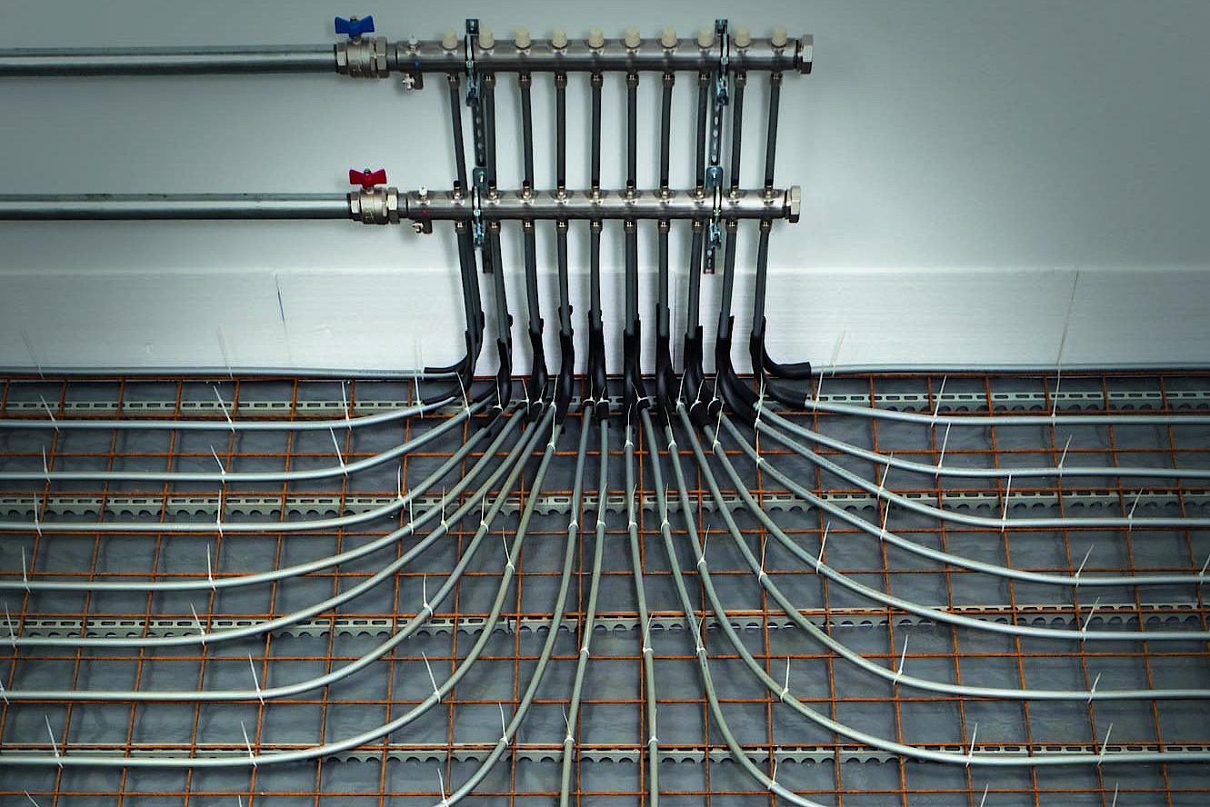 x-net C14 Riscaldamento radiante sistema industriale montaggio tubi con sistema e collettore industriale.