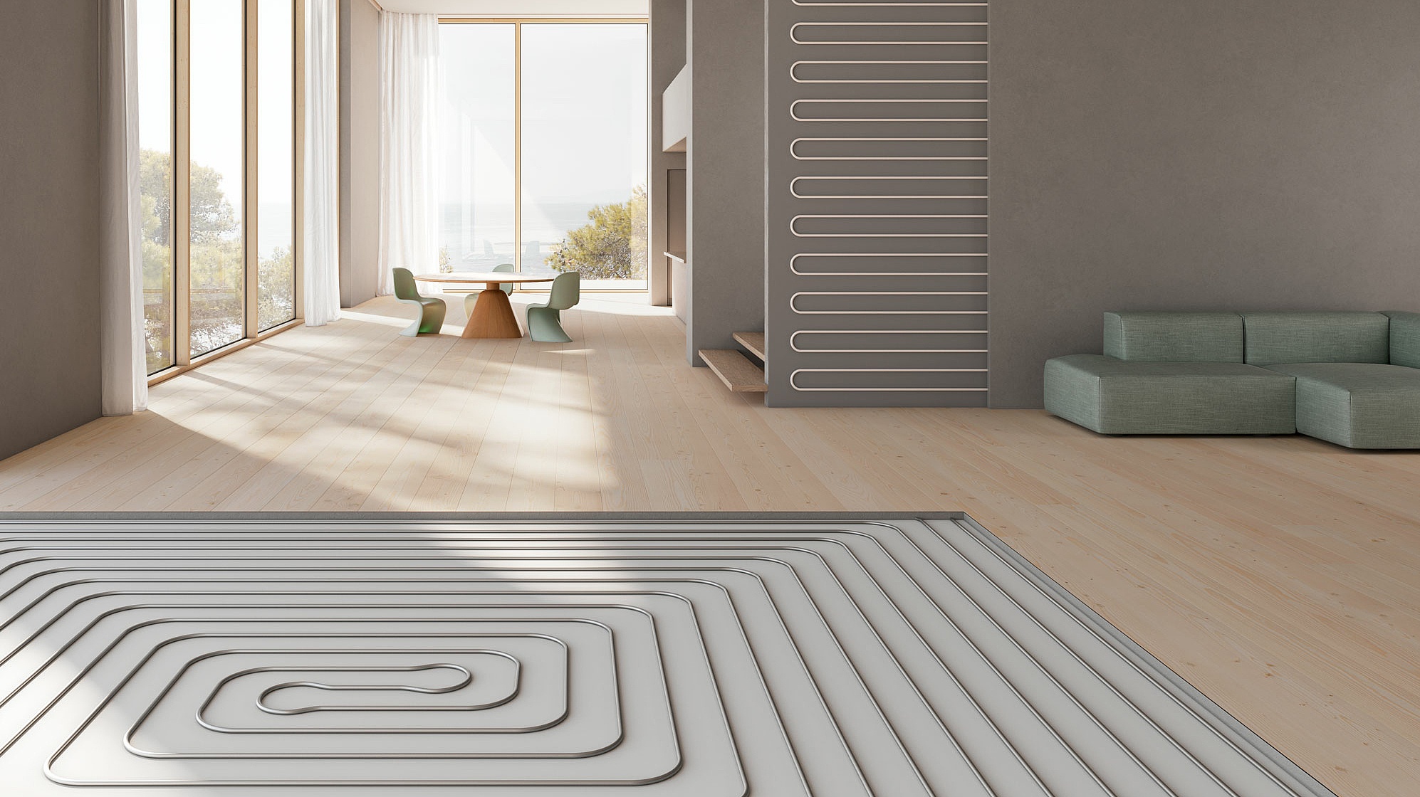 KERMI panel heating and cooling. x-net.  Heating and cooling - customised for every application.