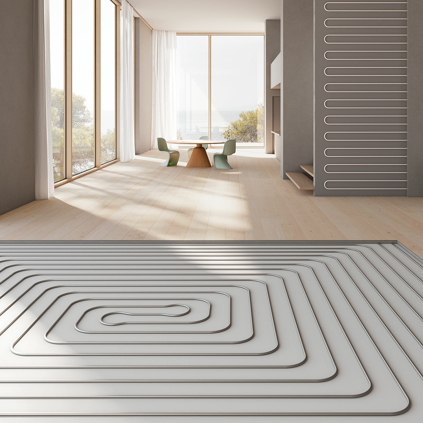 KERMI panel heating and cooling. x-net.  Heating and cooling - customised for every application.