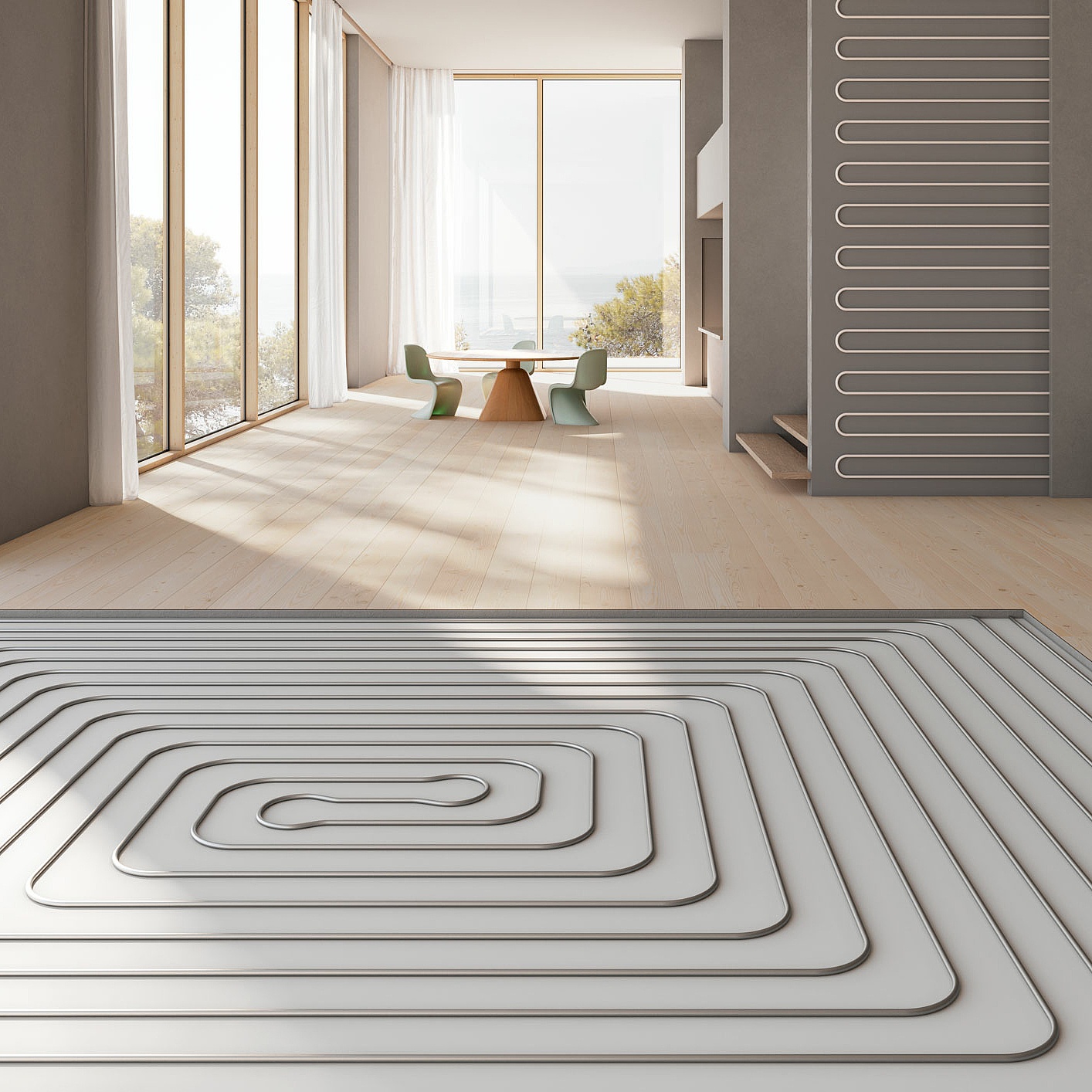 KERMI panel heating and cooling. x-net.  Heating and cooling - customised for every application.