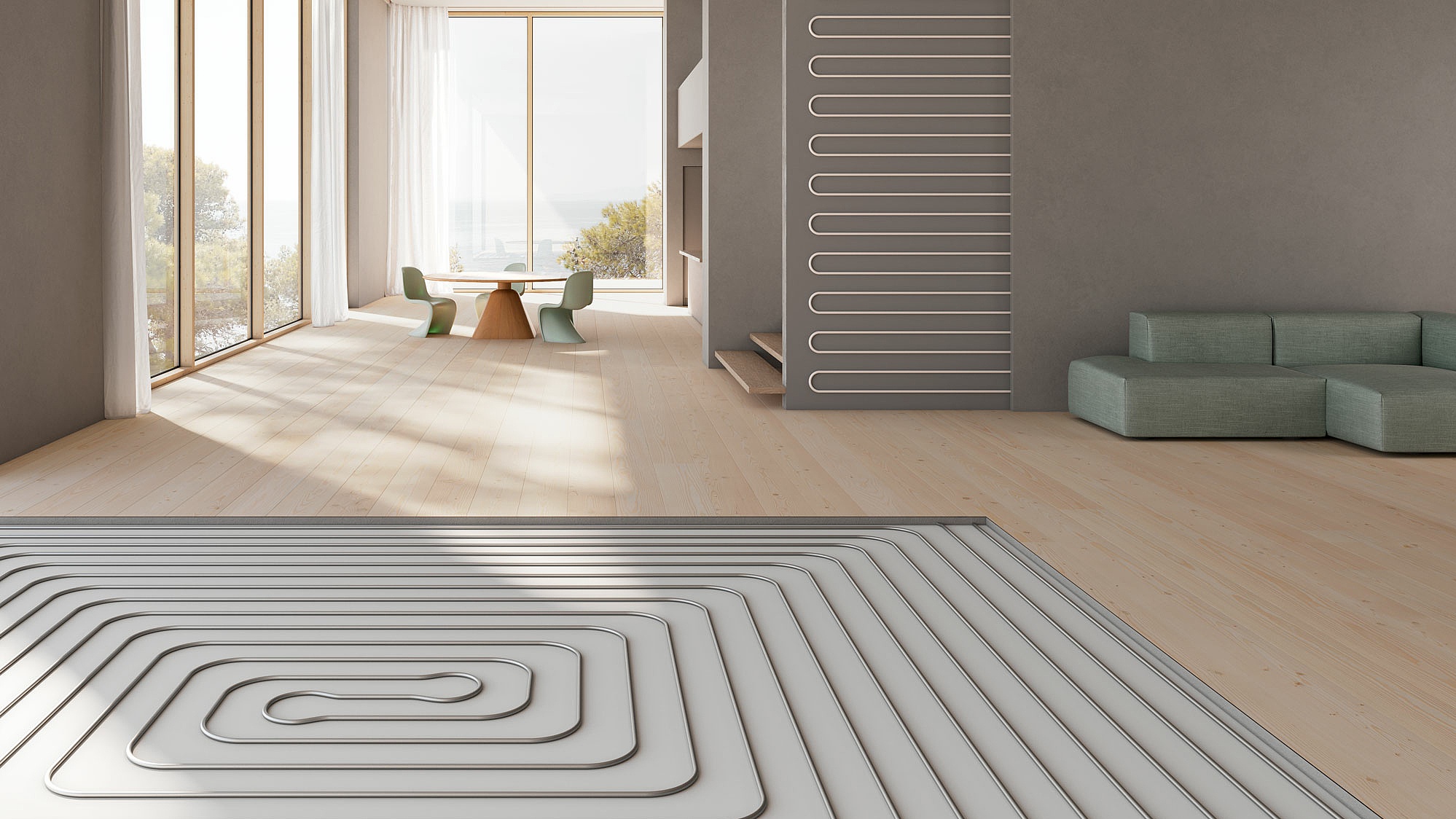 KERMI panel heating and cooling. x-net.  Heating and cooling - customised for every application.