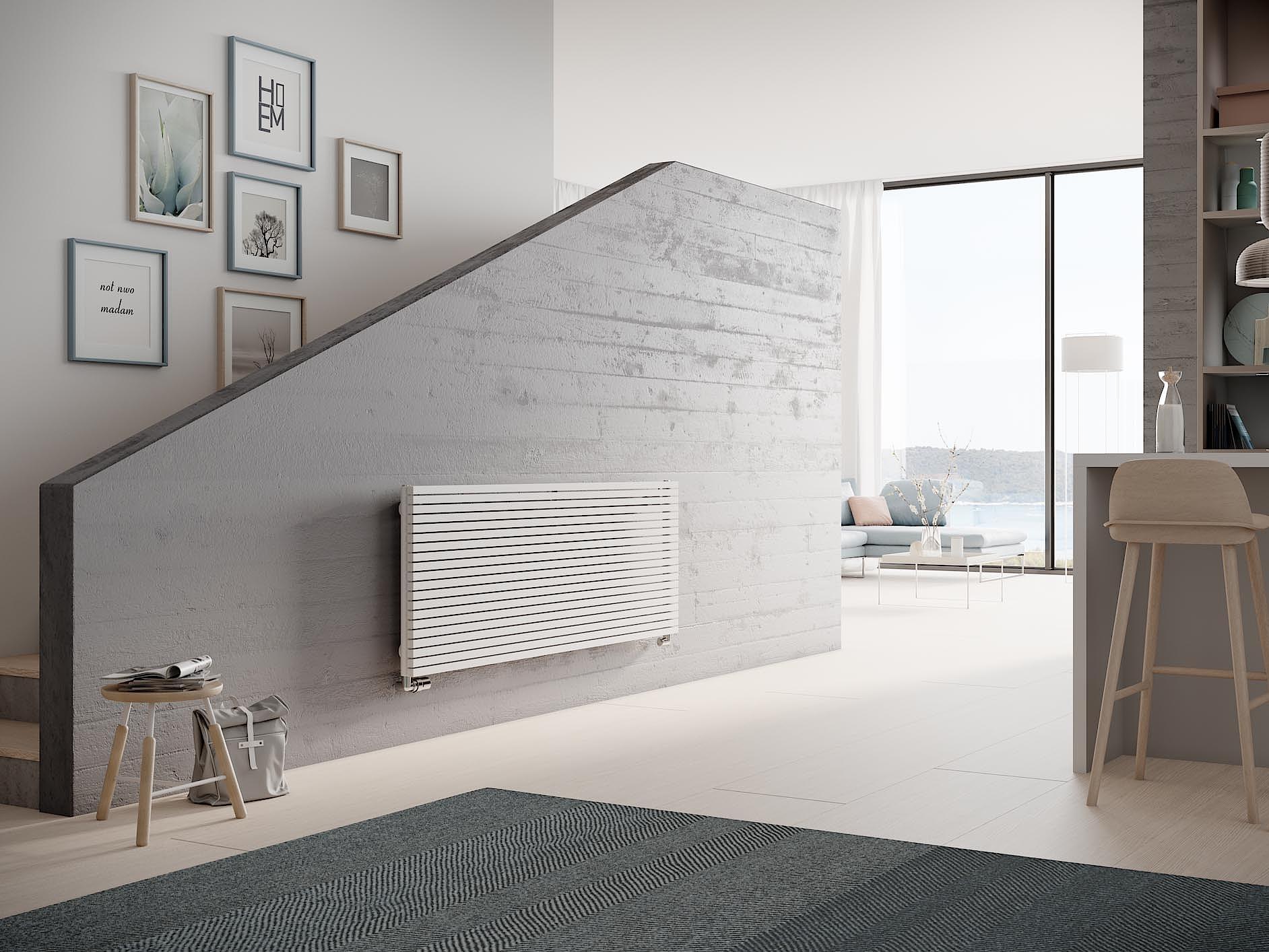 Kermi Decor-Arte Pure design and bathroom radiators – clear design. Horizontal or vertical versions available.