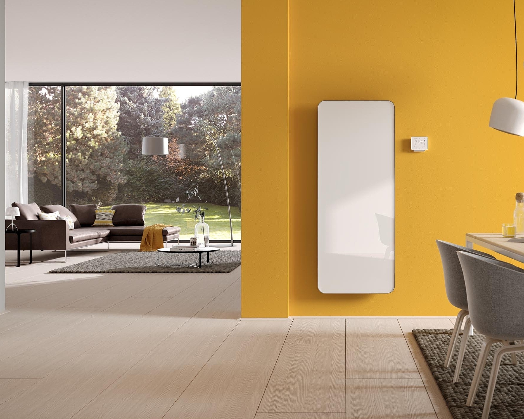 Kermi Elveo design and bathroom radiators – infrared radiators with all-electric operation.