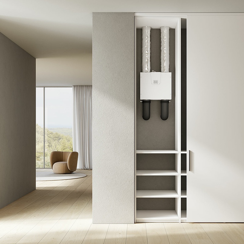 x-well VAV Wohnungslüftungsbox von Kermi