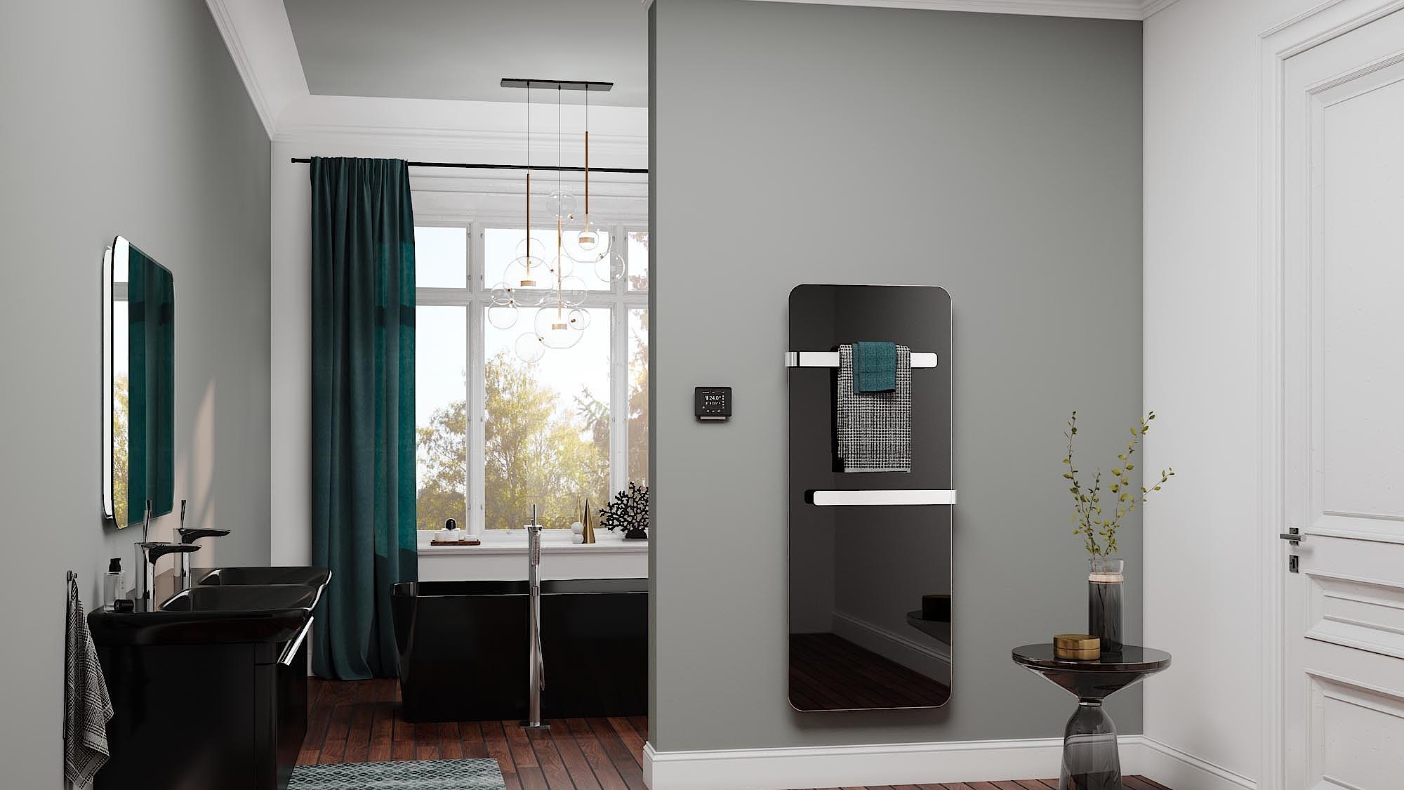 Kermi Elveo design and bathroom radiators – state-of-the-art design. Heat via infrared.