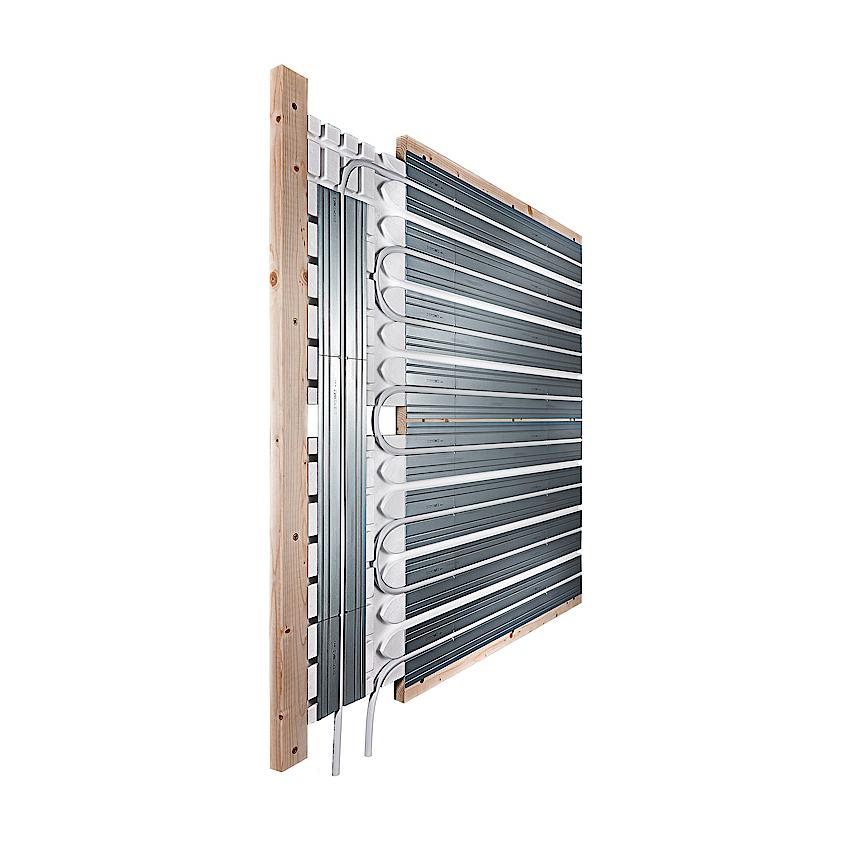 Стеновое отопление для системы сухой стяжки x-net C22 – идеальное стеновое отопление для сухого строительства.