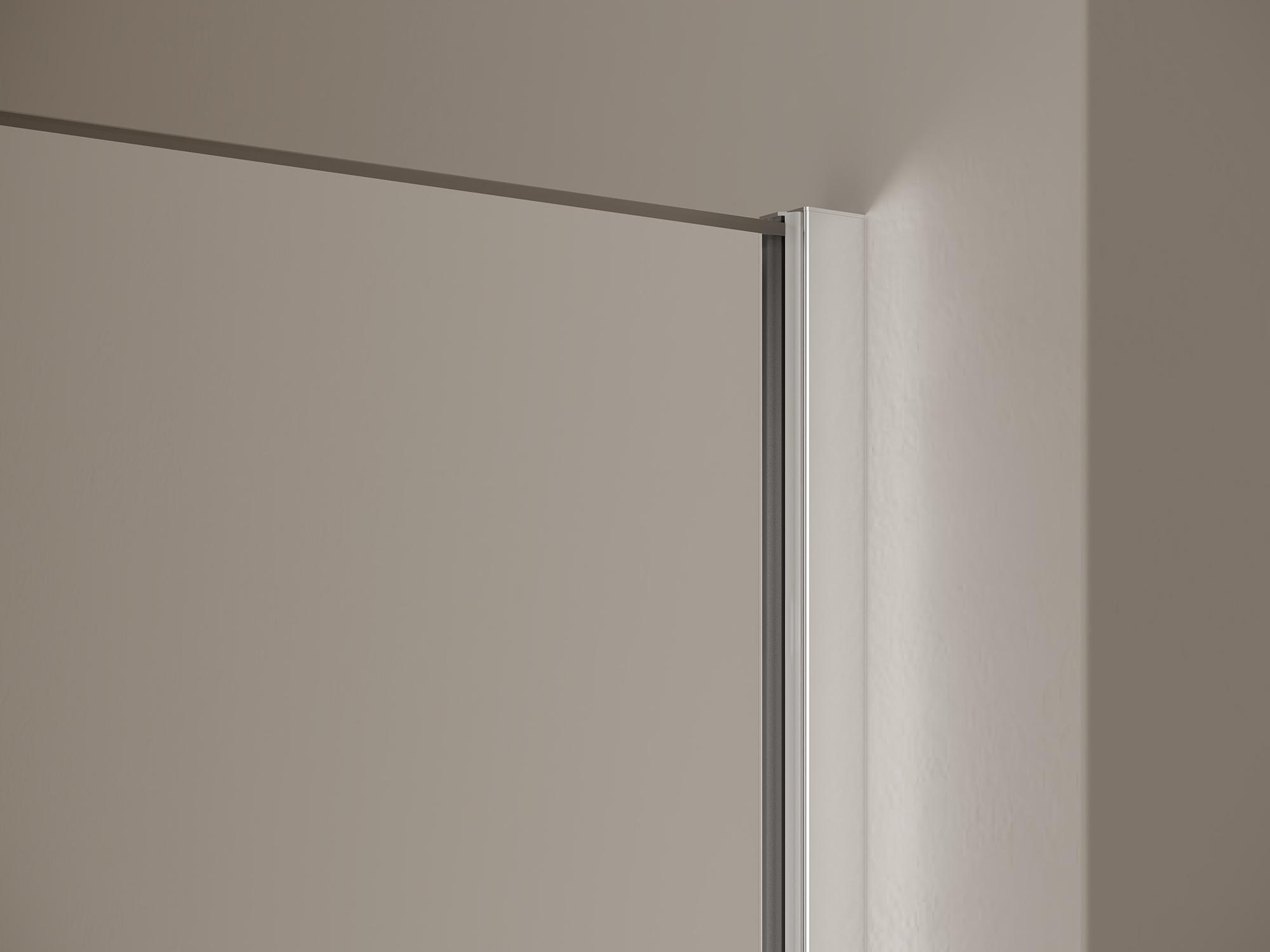 Kermi hinged shower enclosure, MENA wall profile