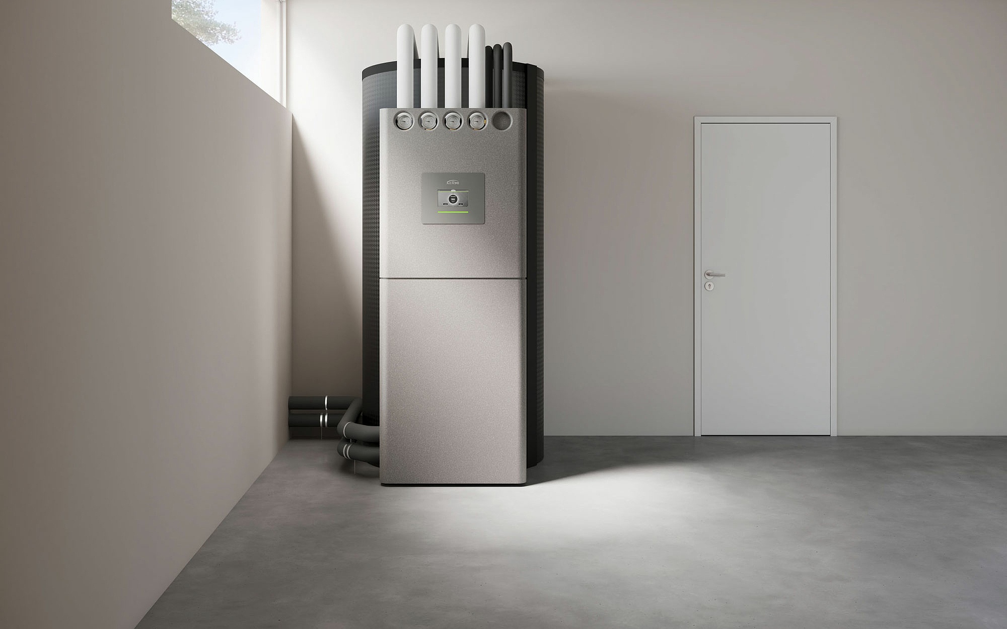 Heat storage tank x-buffer flex with Hydromodul pro from KERMI