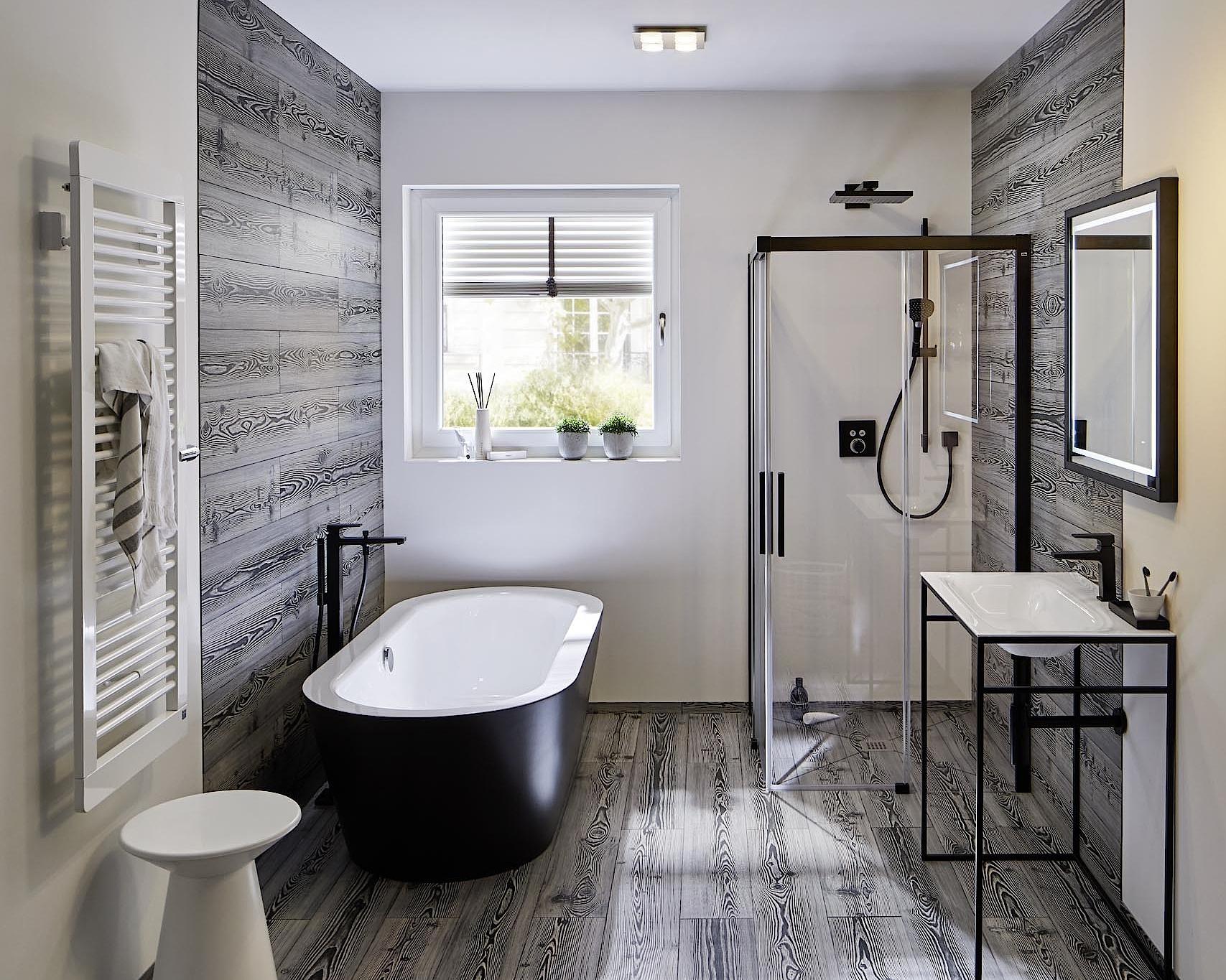 Kermi Inspiration bathroom with NICA, POINT, and CREDO-PLUS