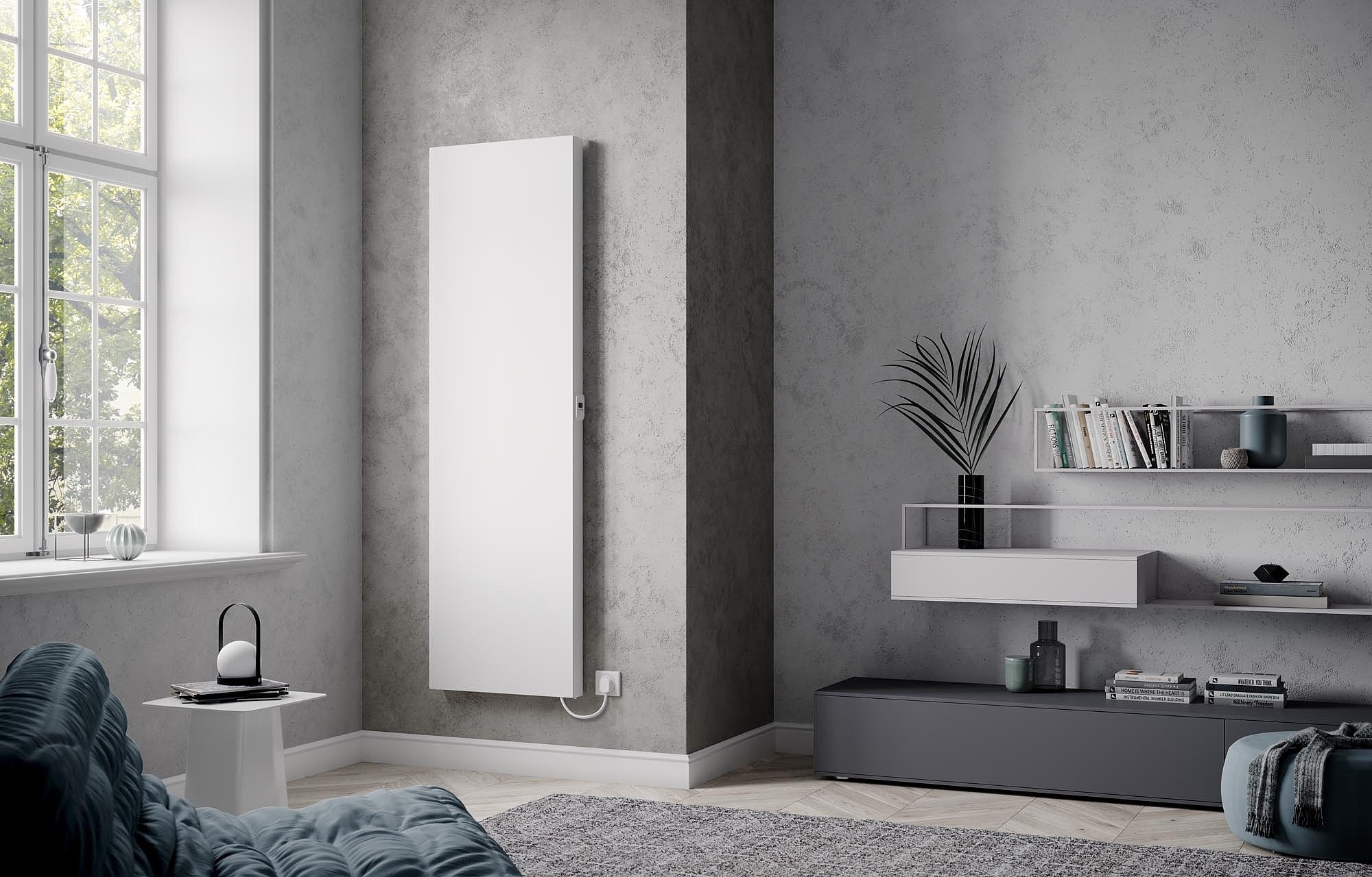 Kermi x-therm +e electric steel panel radiators.