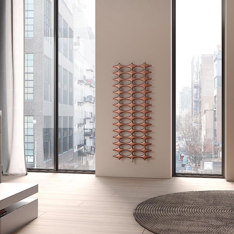 Radiatore da bagno e di design Kermi Ideos – design del radiatore unico e inconfondibile in una struttura semplice.