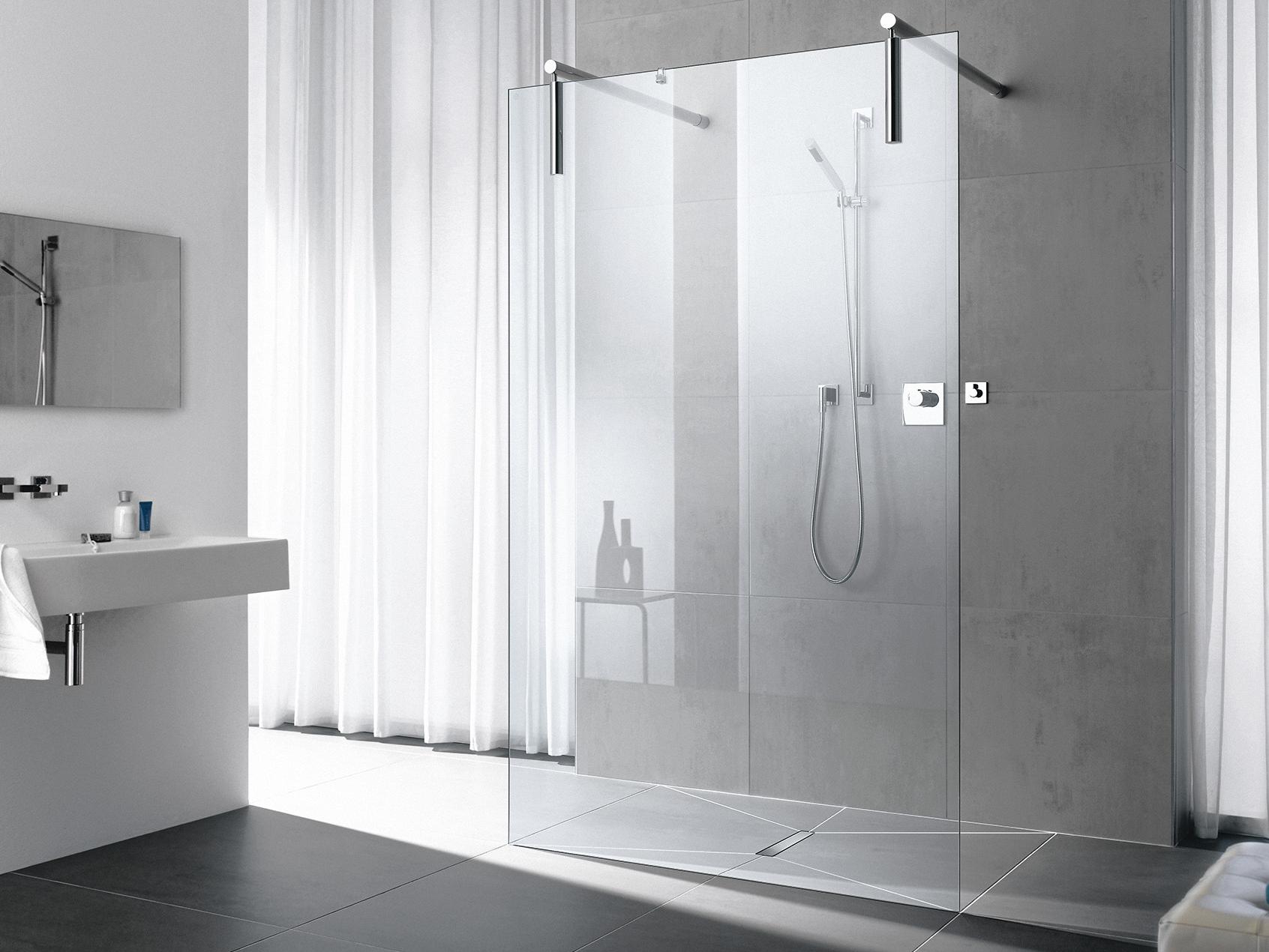 WALK-IN XS Free Stabilisierung Wand Kermi Walk-In-Duschkabine WALK-IN XS Free Stabilisierung Wand