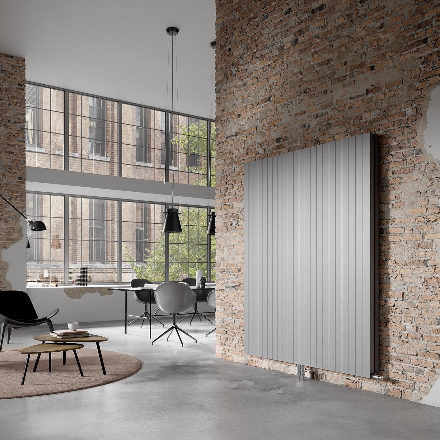 „Kermi“ šildymo sienelė su integruotais termostatiniais ventiliais – aukščiausiems išvaizdos ir šilumos komforto reikalavimams.