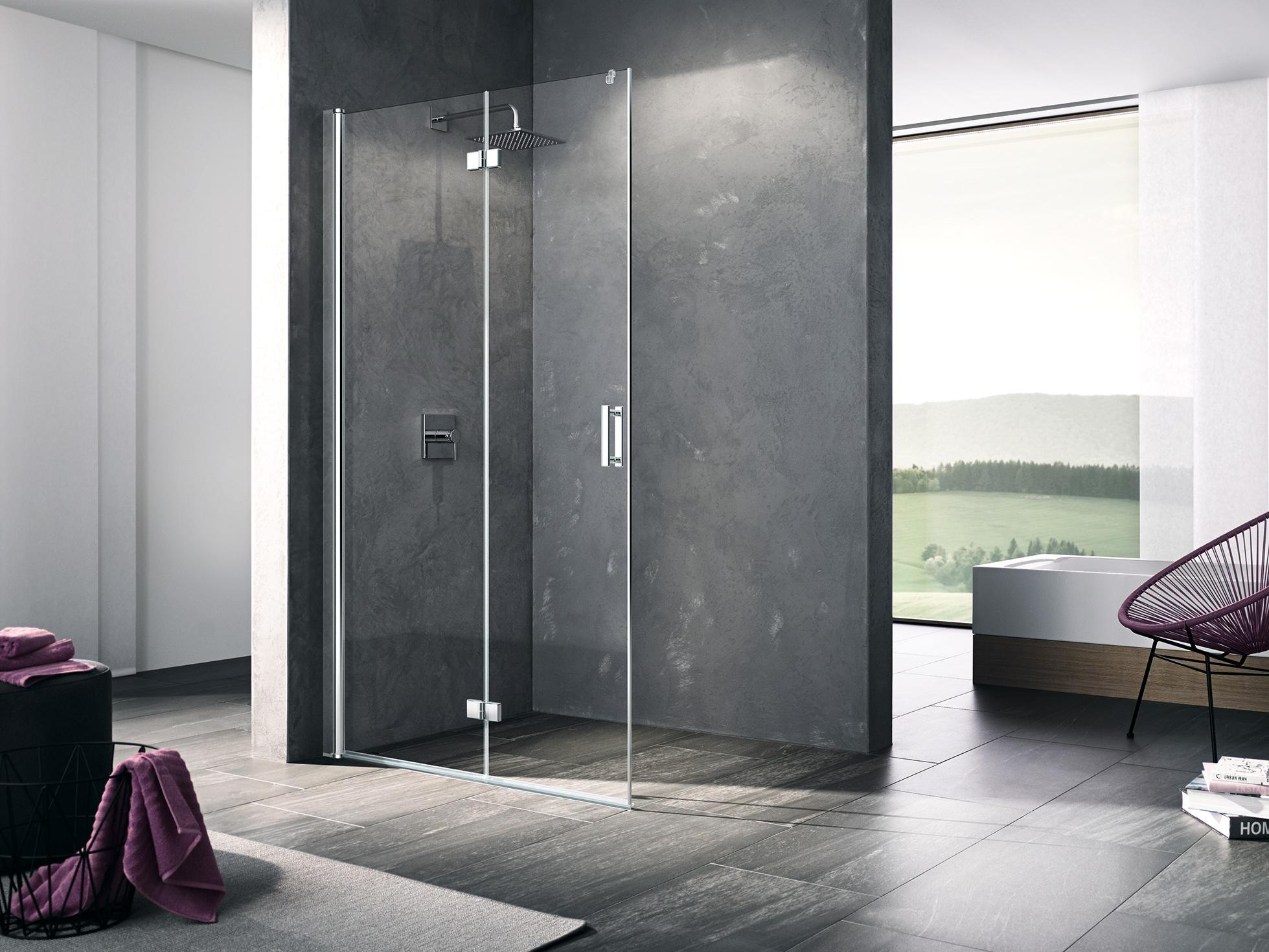 Box doccia Kermi DIGA WALK-IN Wall soffietto a vento