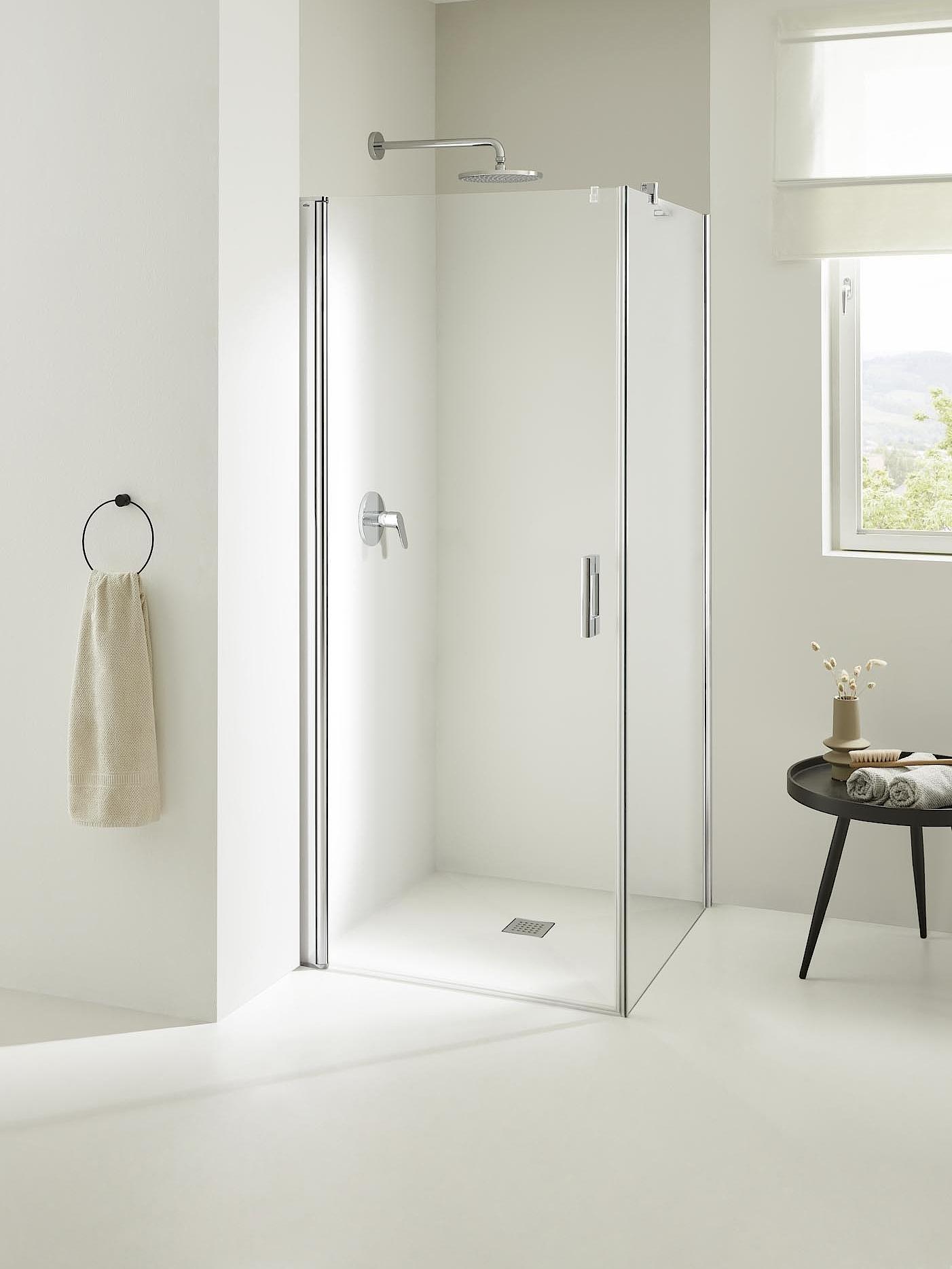 Kermi shower enclosures, ESG clear glass