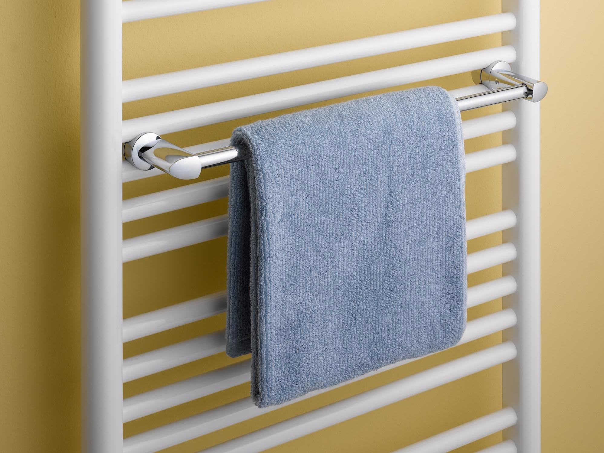 Towel rail for Kermi Geneo circle design and bathroom radiators.