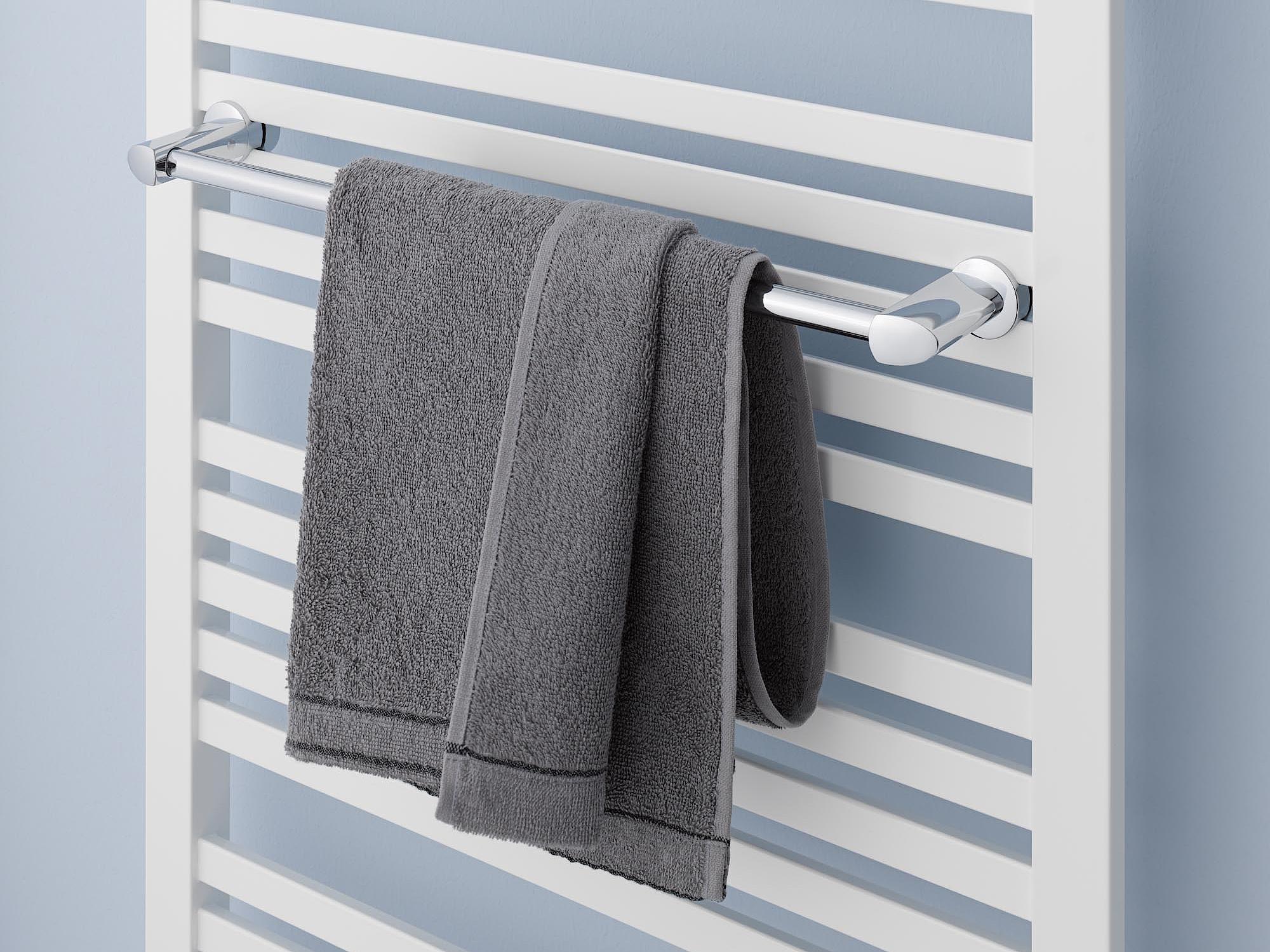 Radiatore da bagno e di design Kermi Geneo quadris staffa per asciugamani.
