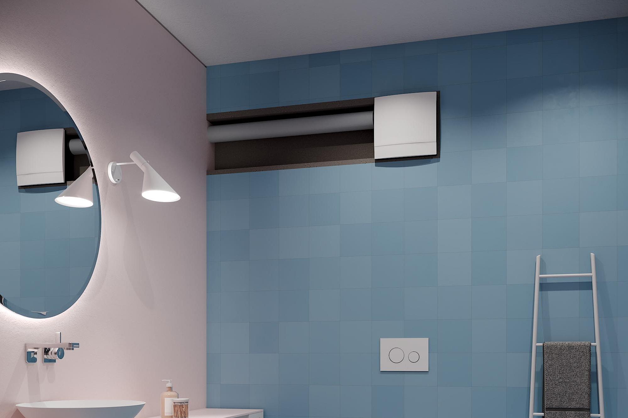 x-well Decentrální větrání obytných místností Jednotrubkový ventilátor A21 / A20