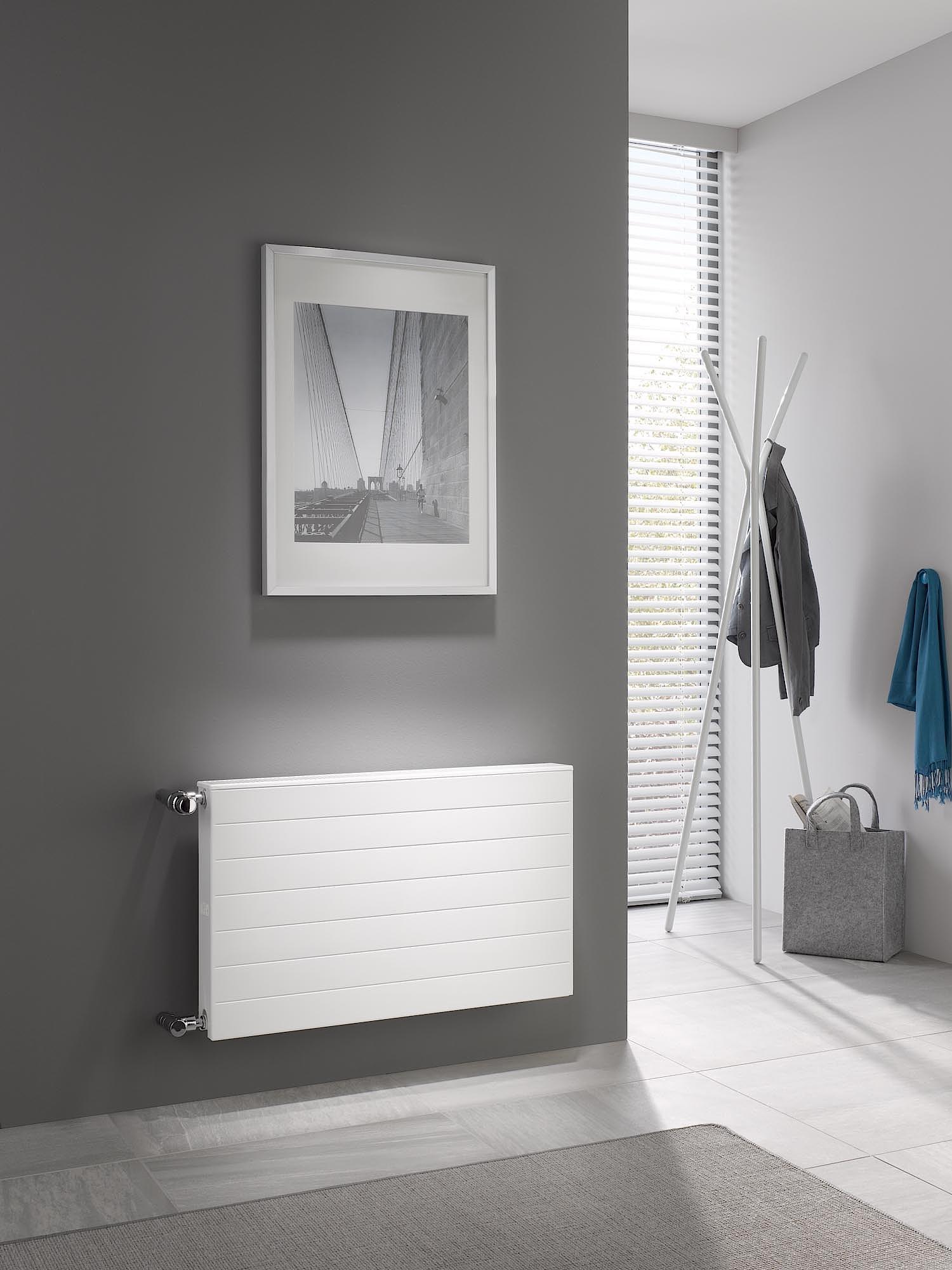 Kermi therm-x2 Line-K kompaktais radiators ar mūžigu dizainu.