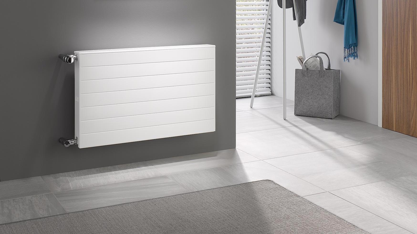 Kermi therm-x2 Line-K compact radiators with a timeless design.