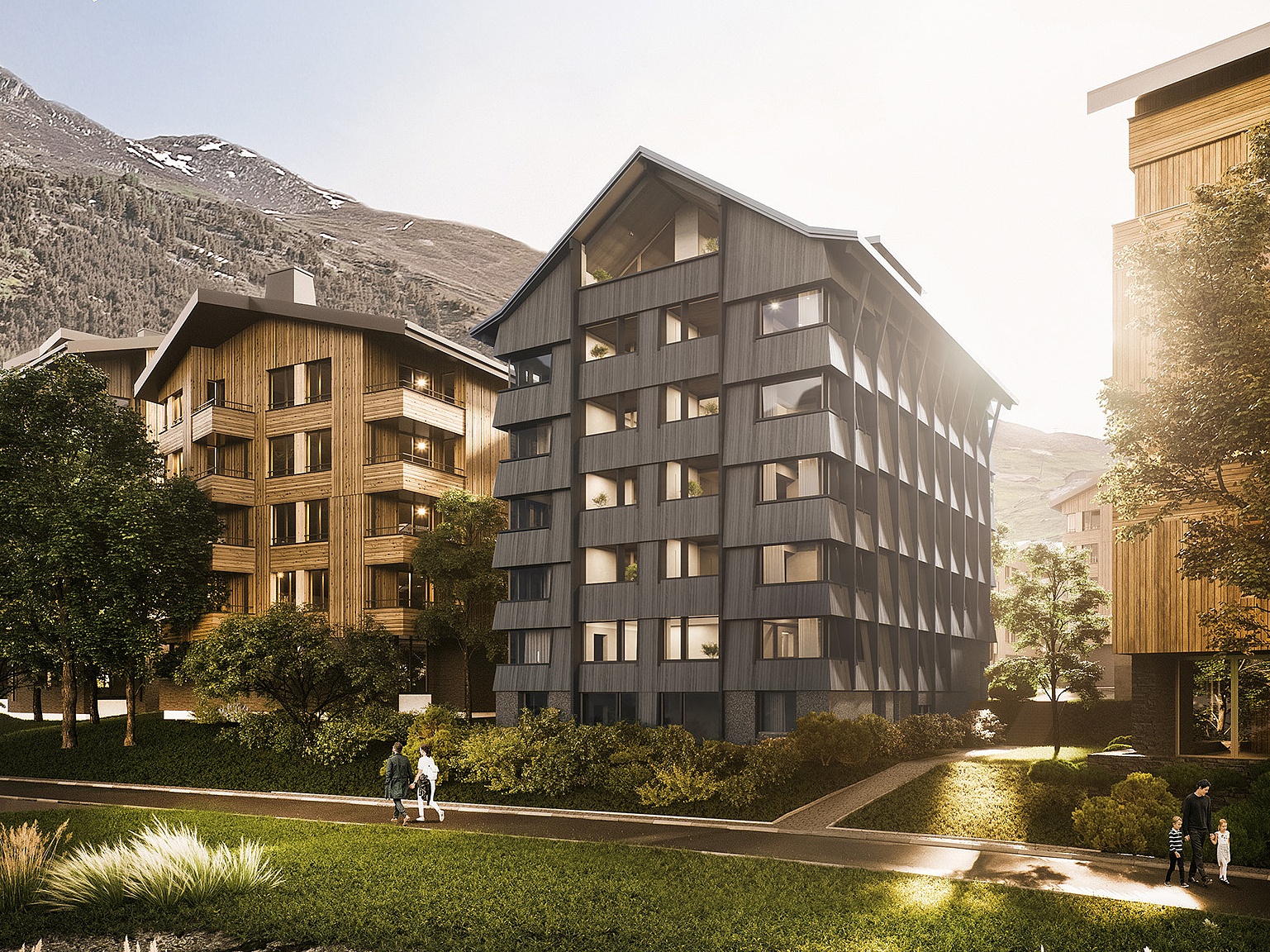 Apartment building Alma Andermatt, Switzerland Kermi reference property apartment building Alma Andermatt, Switzerland