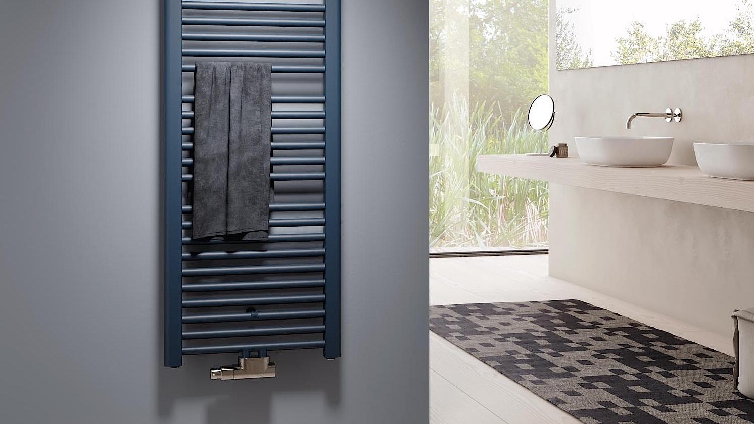 Kermi Basic-50 designer and bathroom radiators also available in an electric version.