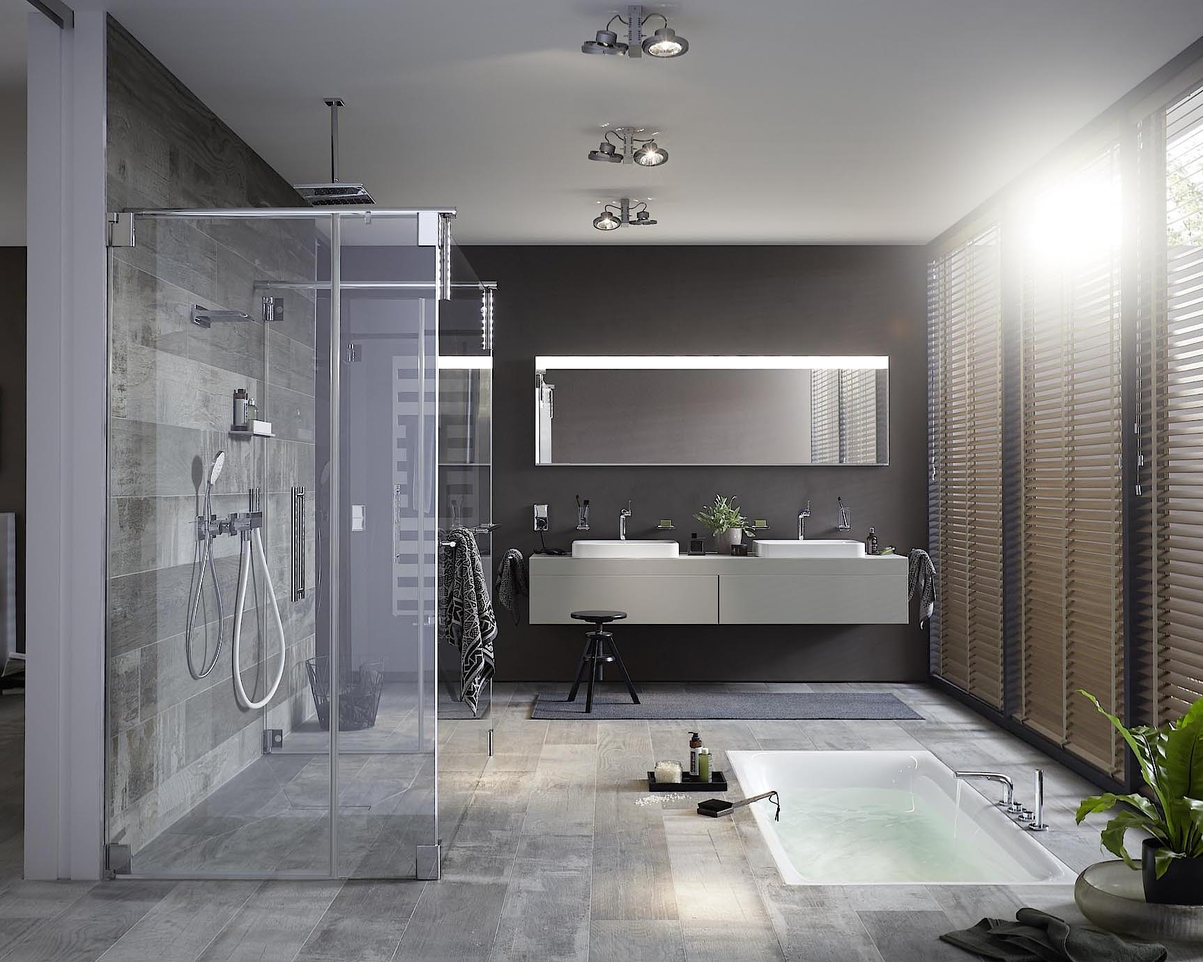 WALK-IN XS special solution via KermiExtra Kermi shower enclosure, WALK-IN XS special solution via KermiExtra