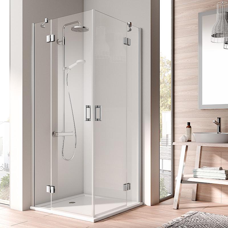 Pantový sprchový kout Kermi OSIA Rohový vstup 2-dílný (kyvné dveře s pevnými poli) – poloviční díl 