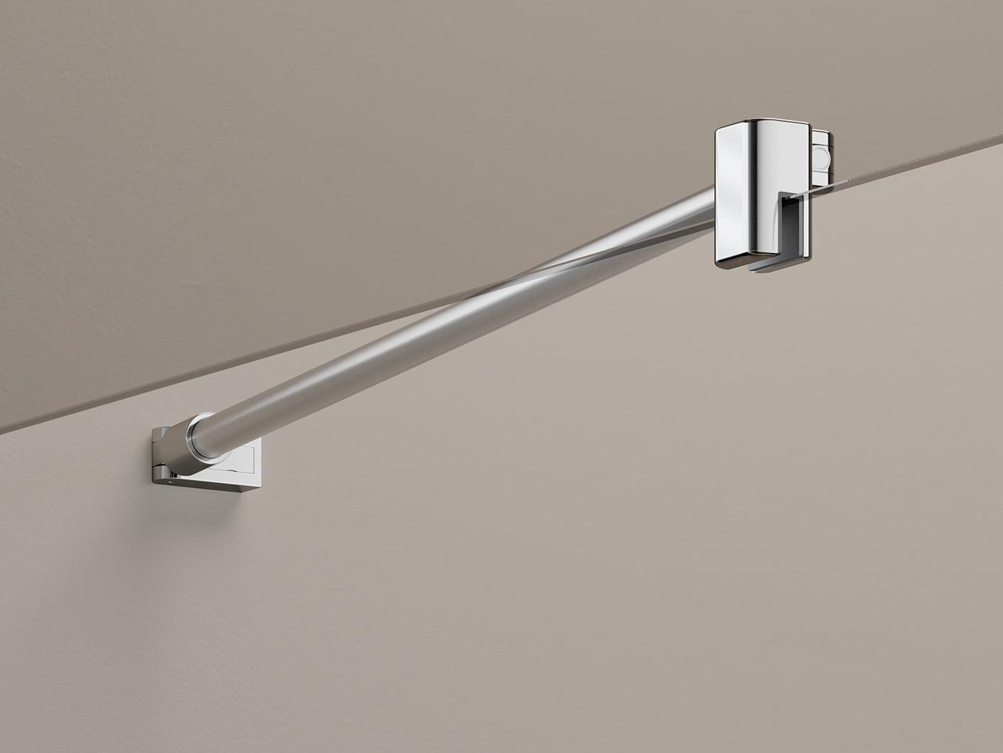 Kermi hinged shower enclosure, MENA stabilizer