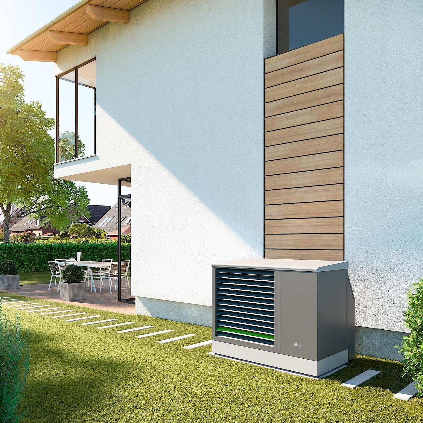 x-change dynamic pro AW E air/water heat pump for outdoor installation