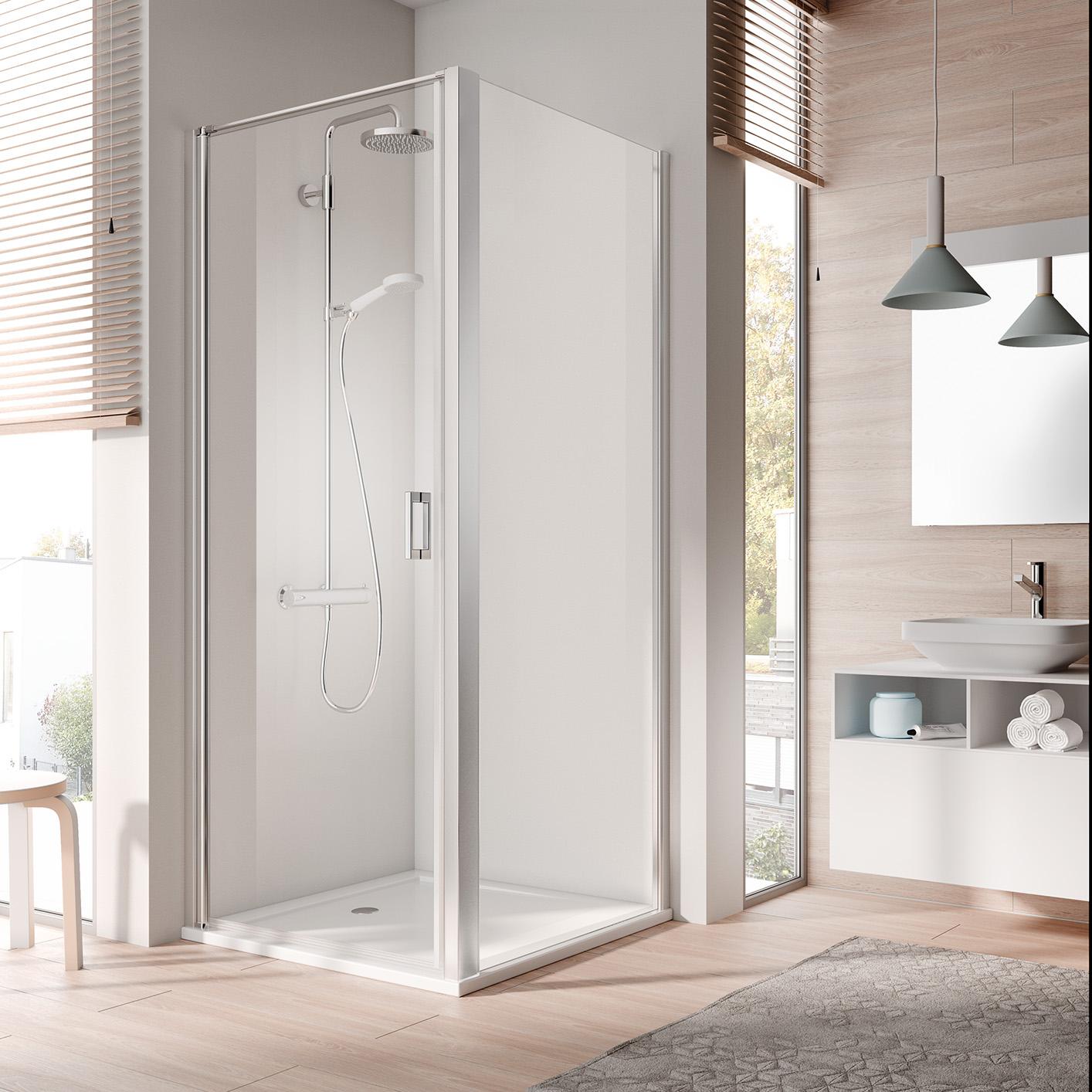 Profilový sprchový kout Kermi CADA XS kyvné dveře 1-křídlé