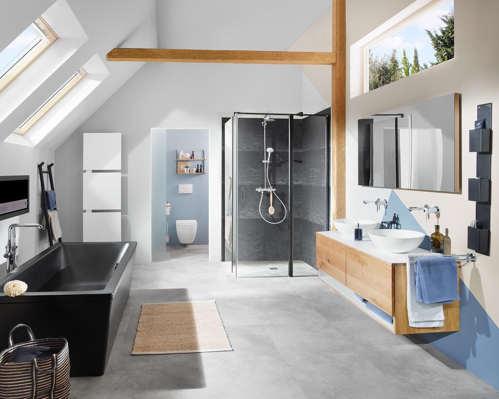 WALK-IN XB in-line fixed panel can be combined with WALK-IN XB wall with mirror glass and PEGA single-panel hinged door with made-to-measure fixed panel Kermi profile shower enclosure WALK-IN XB in-line fixed panel can be combined with WALK-IN XB wall with mirror glass and PEGA single-panel hinged door with made-to-measure fixed panel