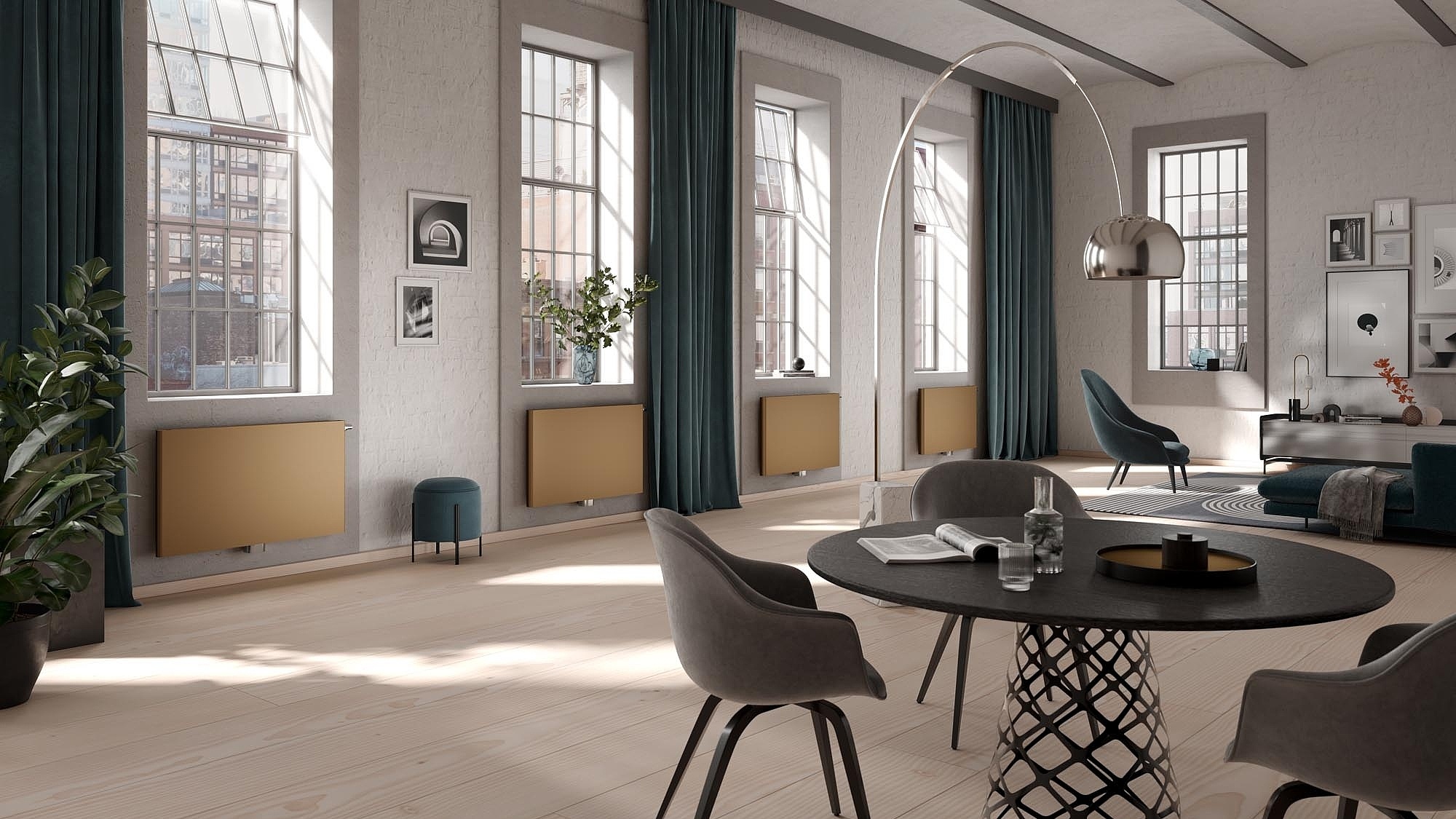 Leveo steel panel radiators from Kermi Leveo – elegant and efficient.