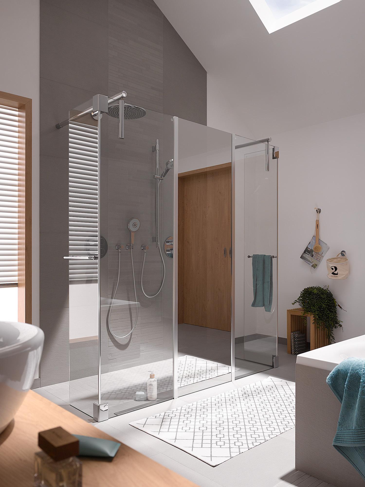 Kermi LINE complete shower board