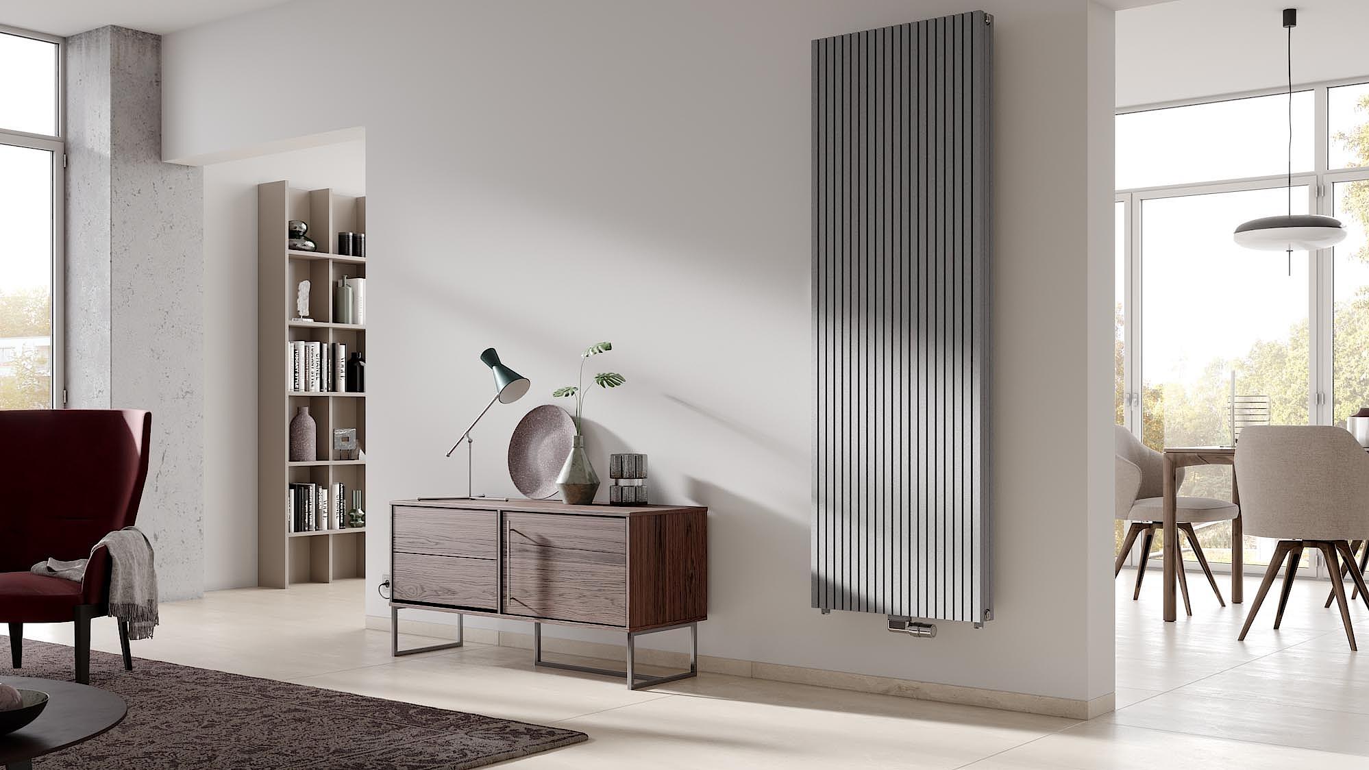 The Kermi Decor-Arte Pure design and bathroom radiator is available in many different heights and lengths.