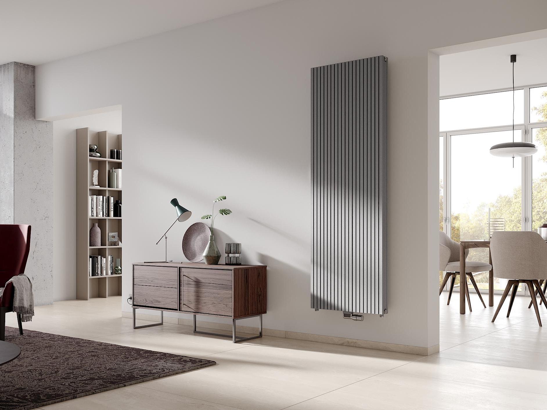 The Kermi Decor-Arte Pure design and bathroom radiator is available in many different heights and lengths.