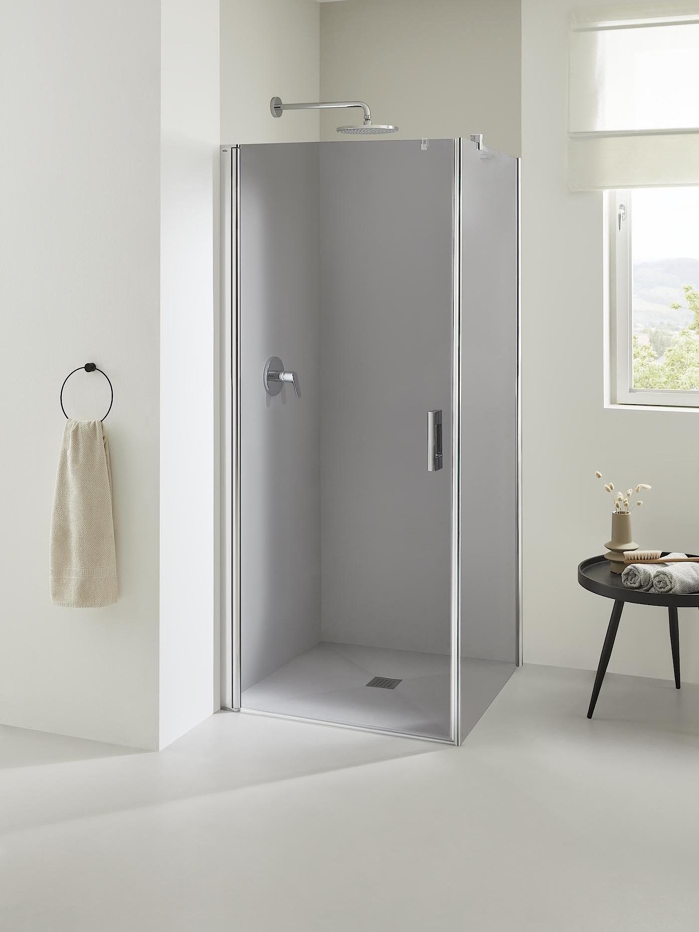 ESG gray Kermi shower enclosures, ESG gray glass