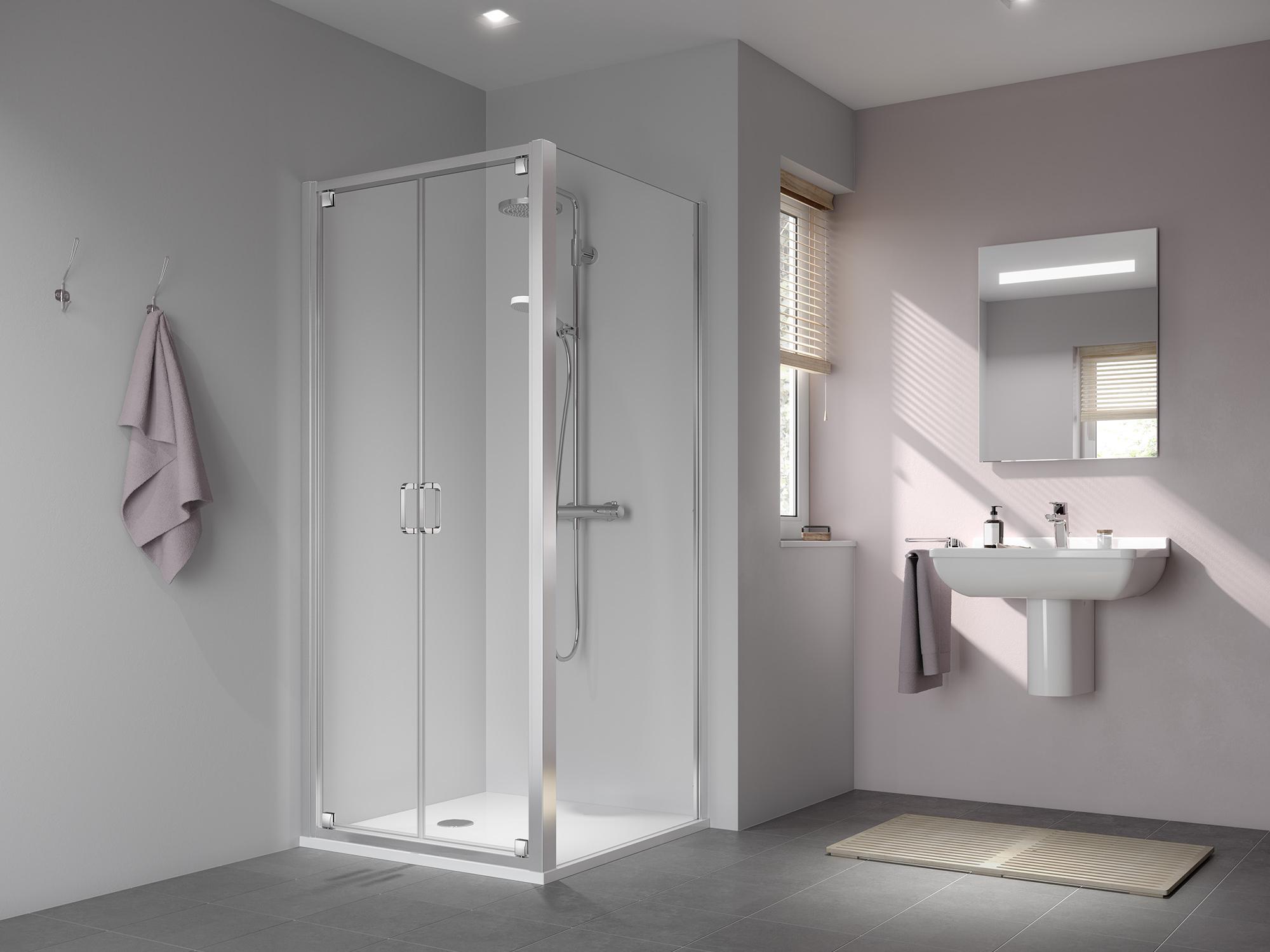 Profilový sprchový kout Kermi STINA, kyvné dveře