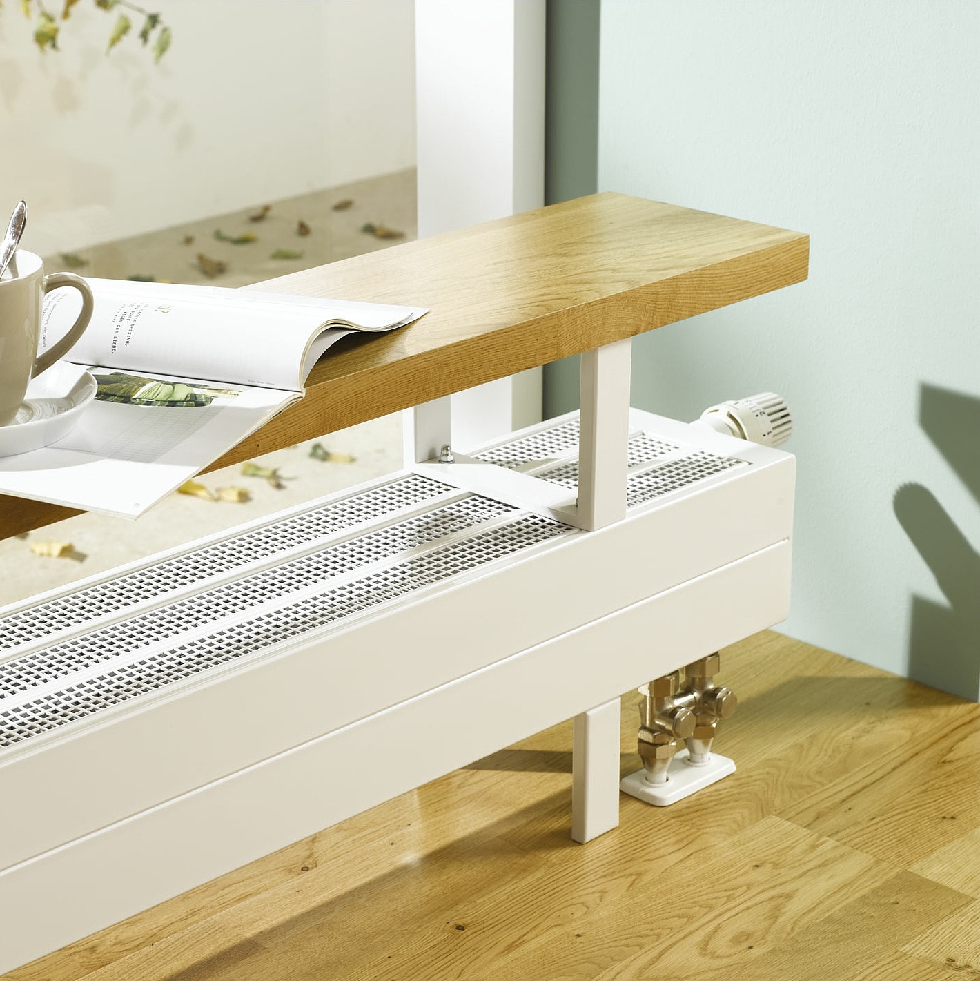 KERMI Ventil-Konvektor KNV. Mit komplett integrierter Ventilgarnitur.