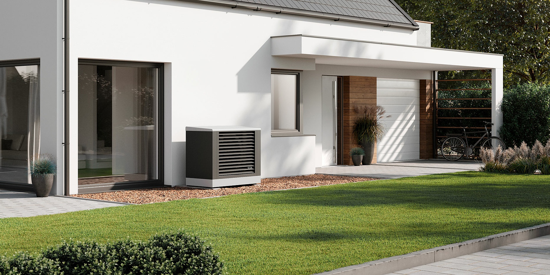 x-change dynamic pro AW E air/water heat pump for outdoor installation