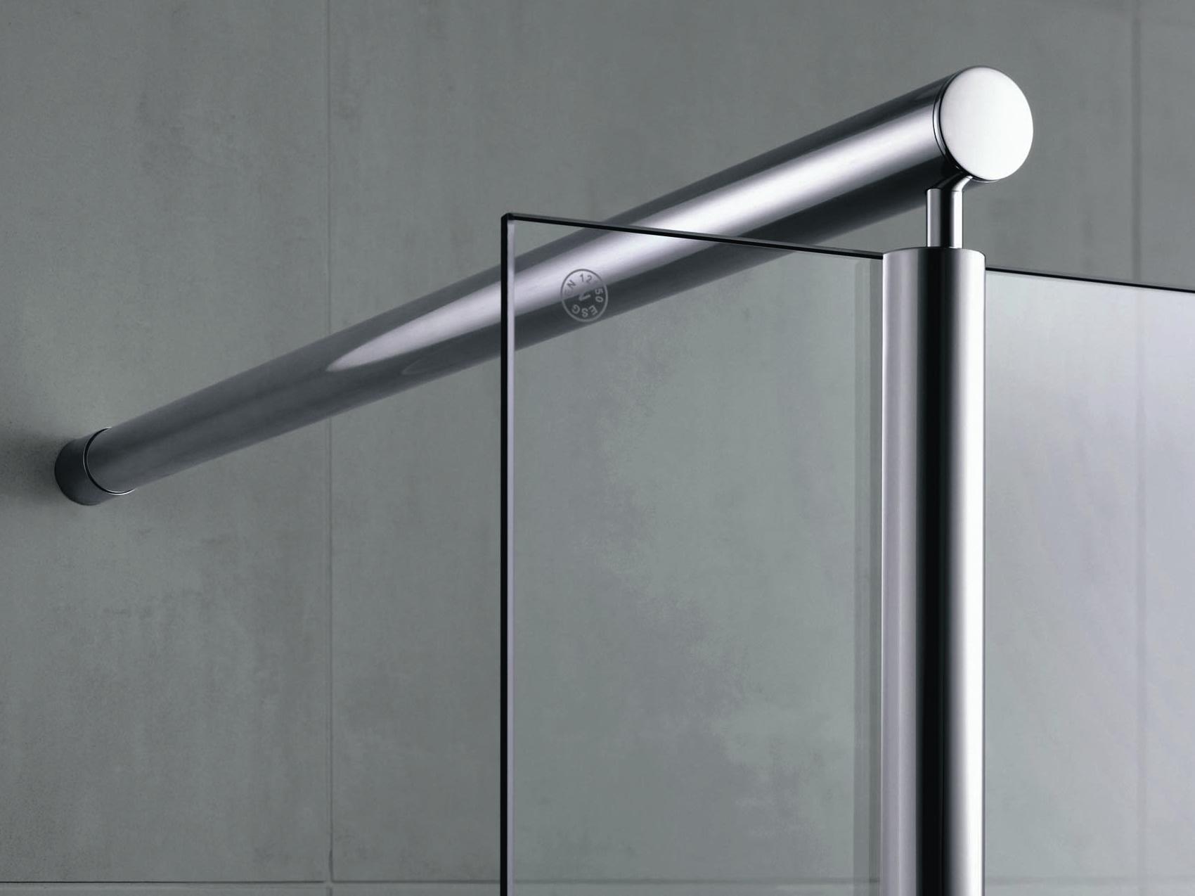 Single-panel safety glass according to EN 12150 Kermi shower enclosure WALK-IN XS Wall Single-panel safety glass according to EN 12150