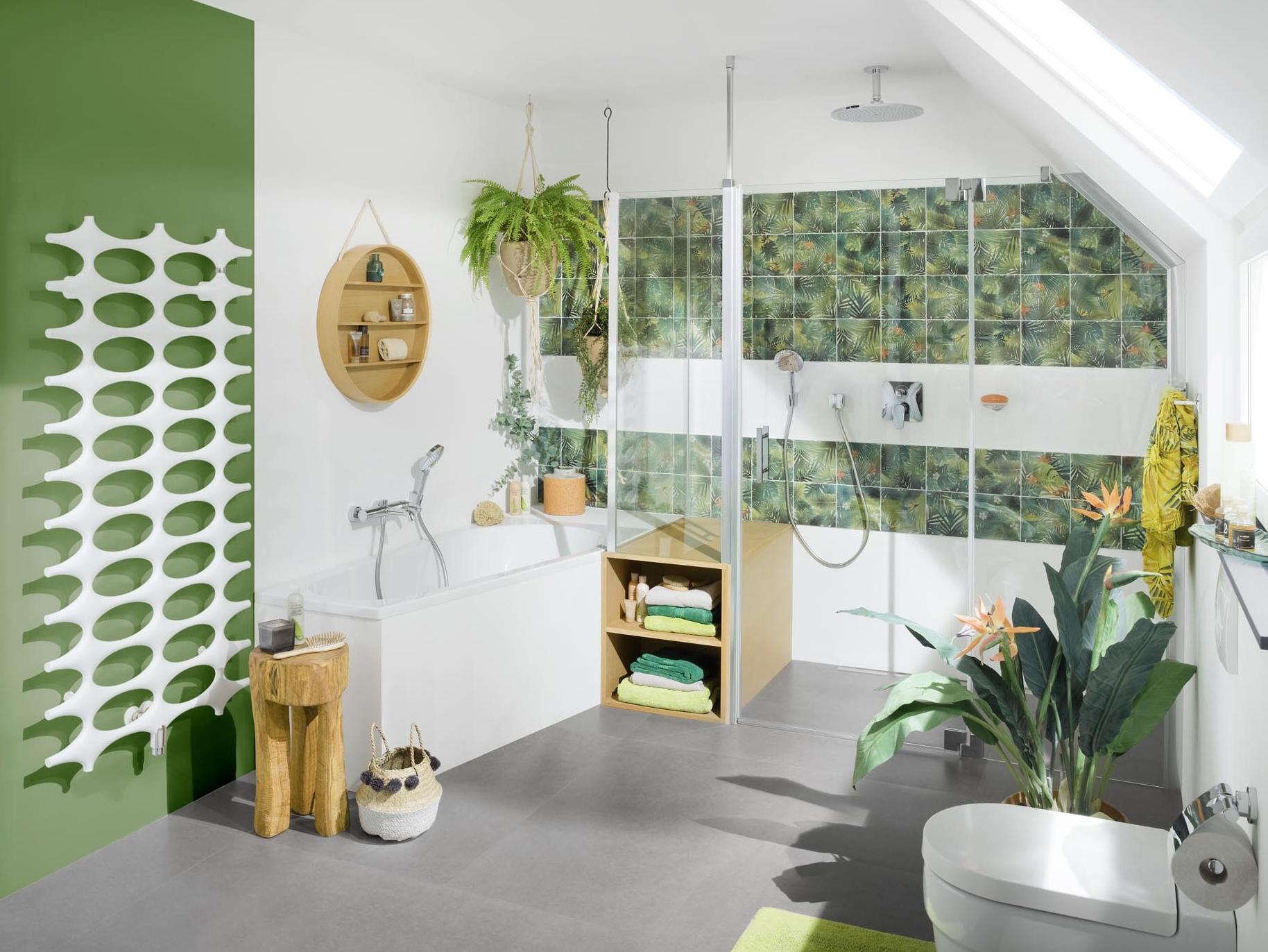 Kermi Inspiration Badezimmer mit WALK-IN XB, FILIA XP, LINE und IDEOS