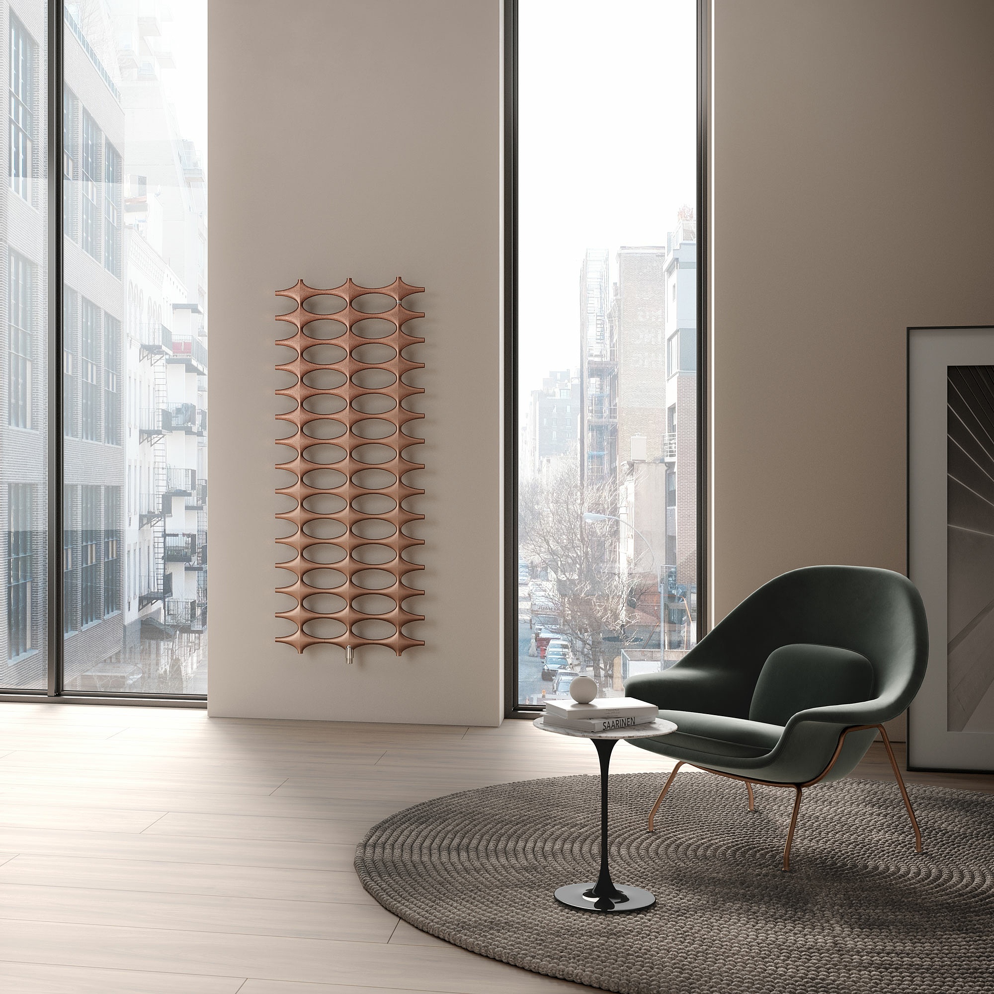 Kermi Ideos – Un radiateur design particulier au rayonnement caractéristique.