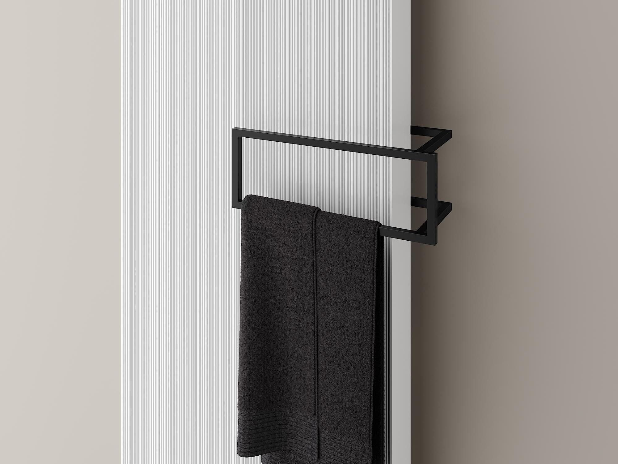 Rectangular rail for Kermi Decor-Arte Line designer and bathroom radiators.