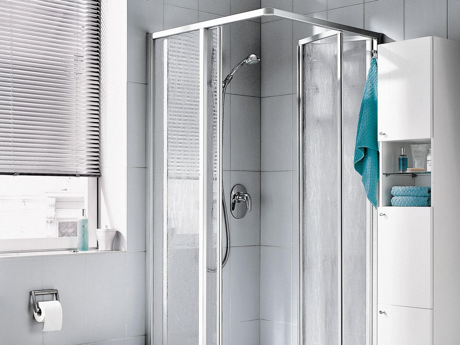 Kermi profile shower enclosure, NOVA 2000 two-part corner entry (folding door) – half part