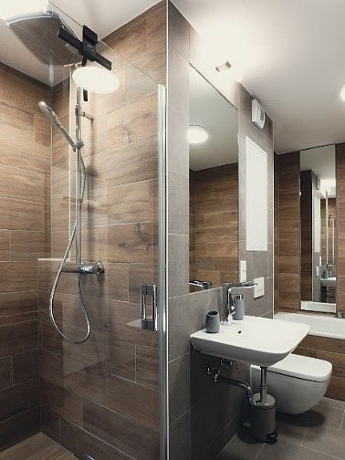 Kermi shower design reference object smart quarter Jena-Lobeda shower enclosure PEGA