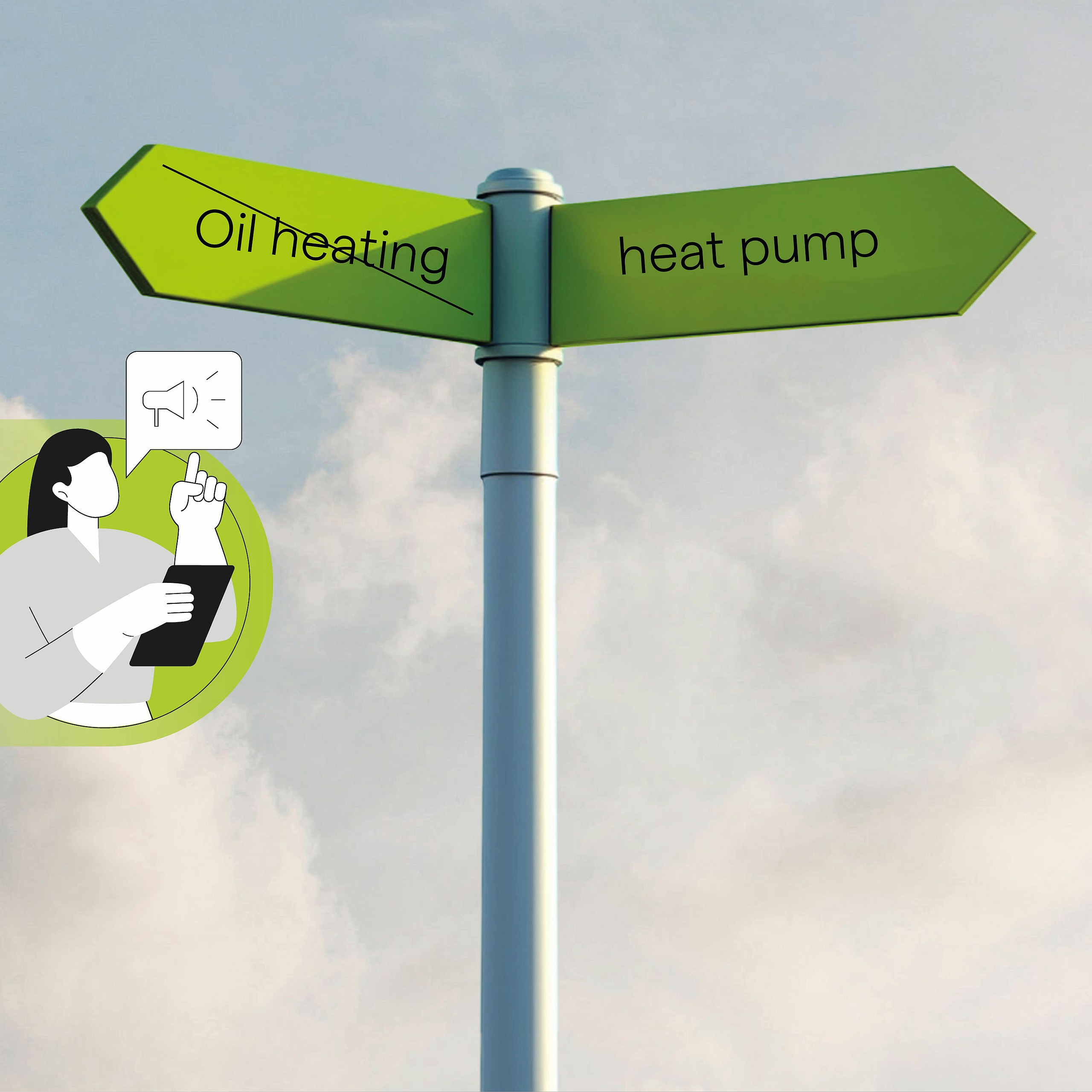 Replacing oil heating