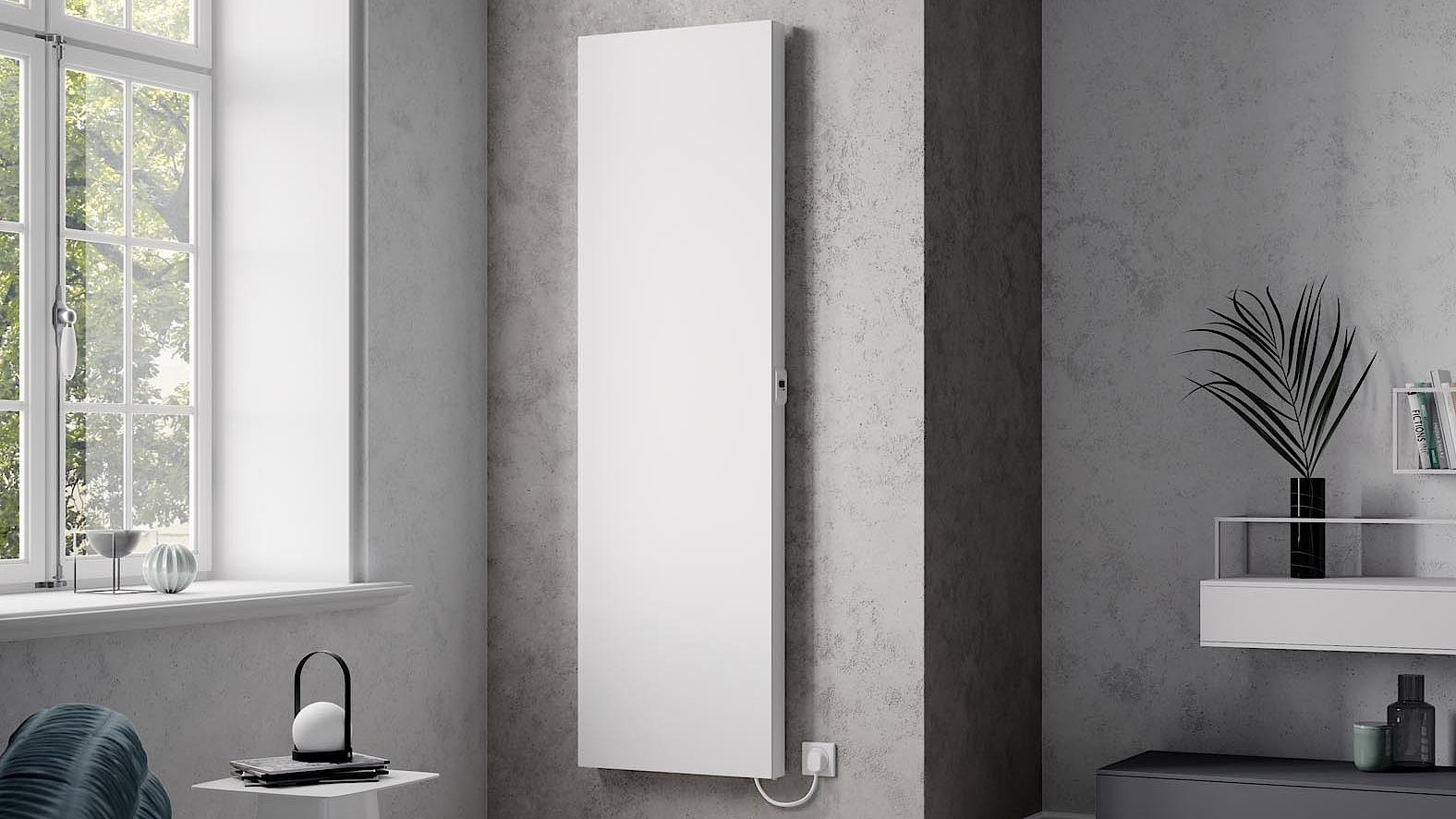 Kermi x-therm +e electric steel panel radiators.