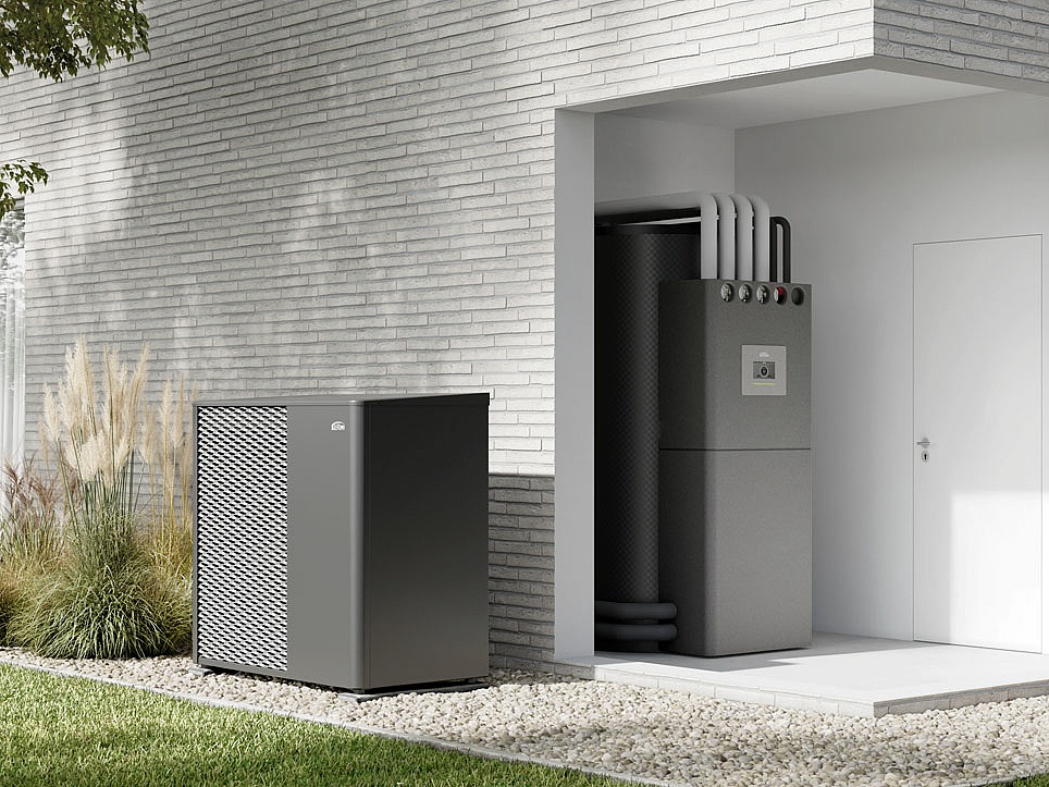 KERMI Wärmepumpe x-change dynamic pro und KERMI Wärmespeicher x-buffer flex pipe