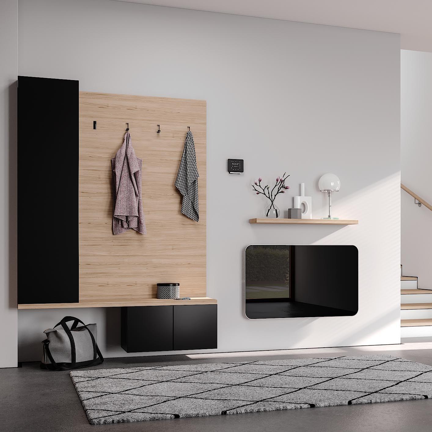 Kermi Elveo design and bathroom radiators – infrared radiators for all-electric operation.